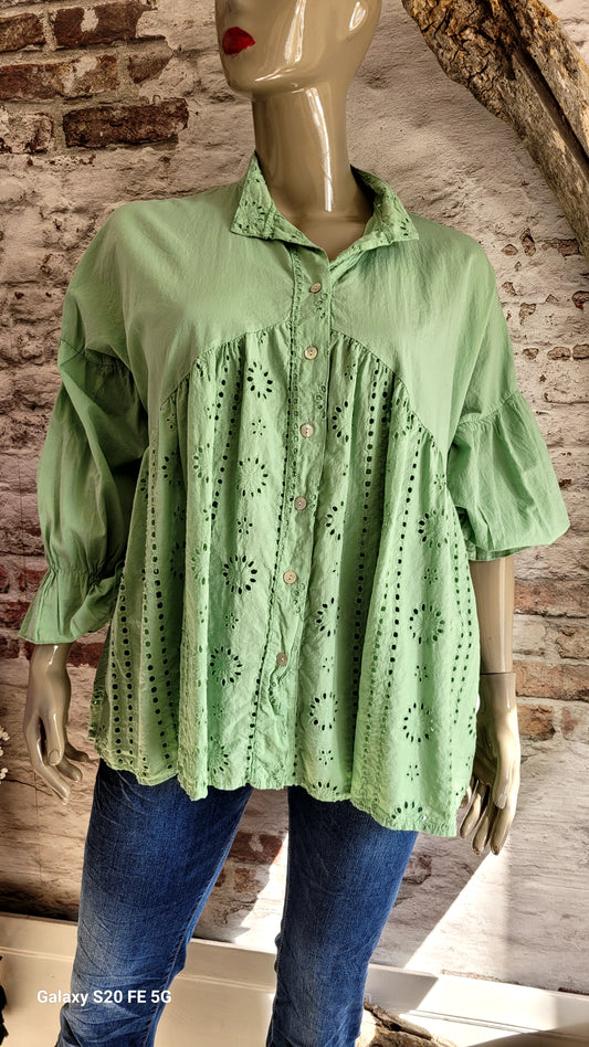 🌺 Blouse broderie anglaise