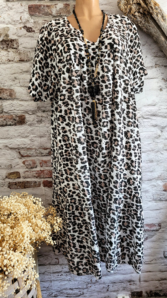🖤 Robe boho léopard