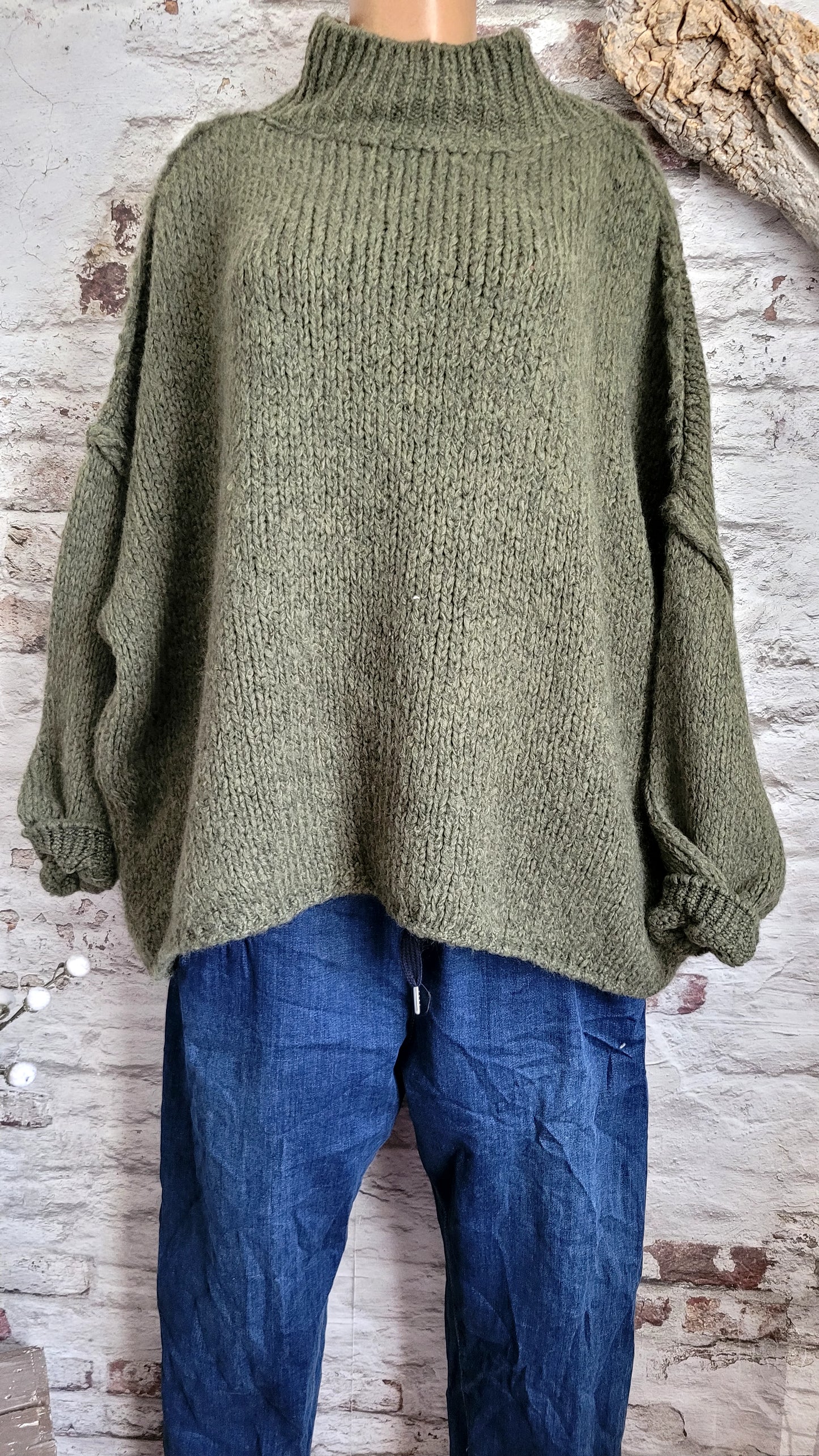 PULL OVERSIZE MAILLE ÉPAISSE
