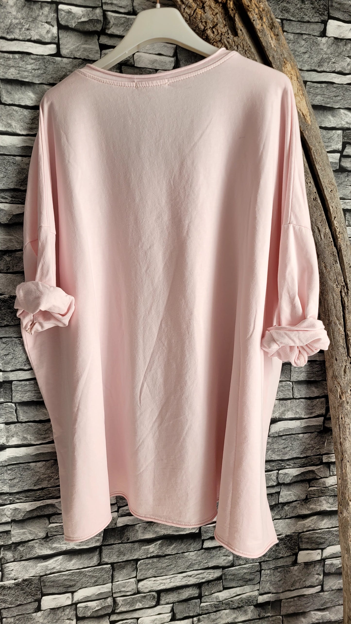 🌸 T-shirt Oversize Rose "Dreamer" – Coupe Confort & Style Ailes