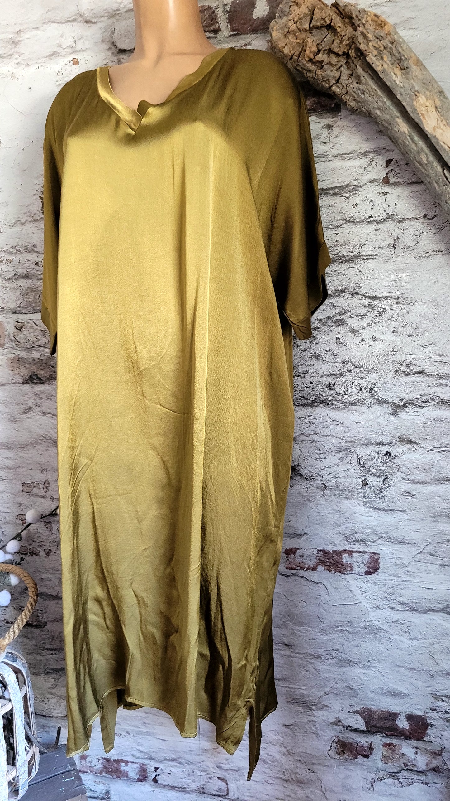 Robe fluide en satin