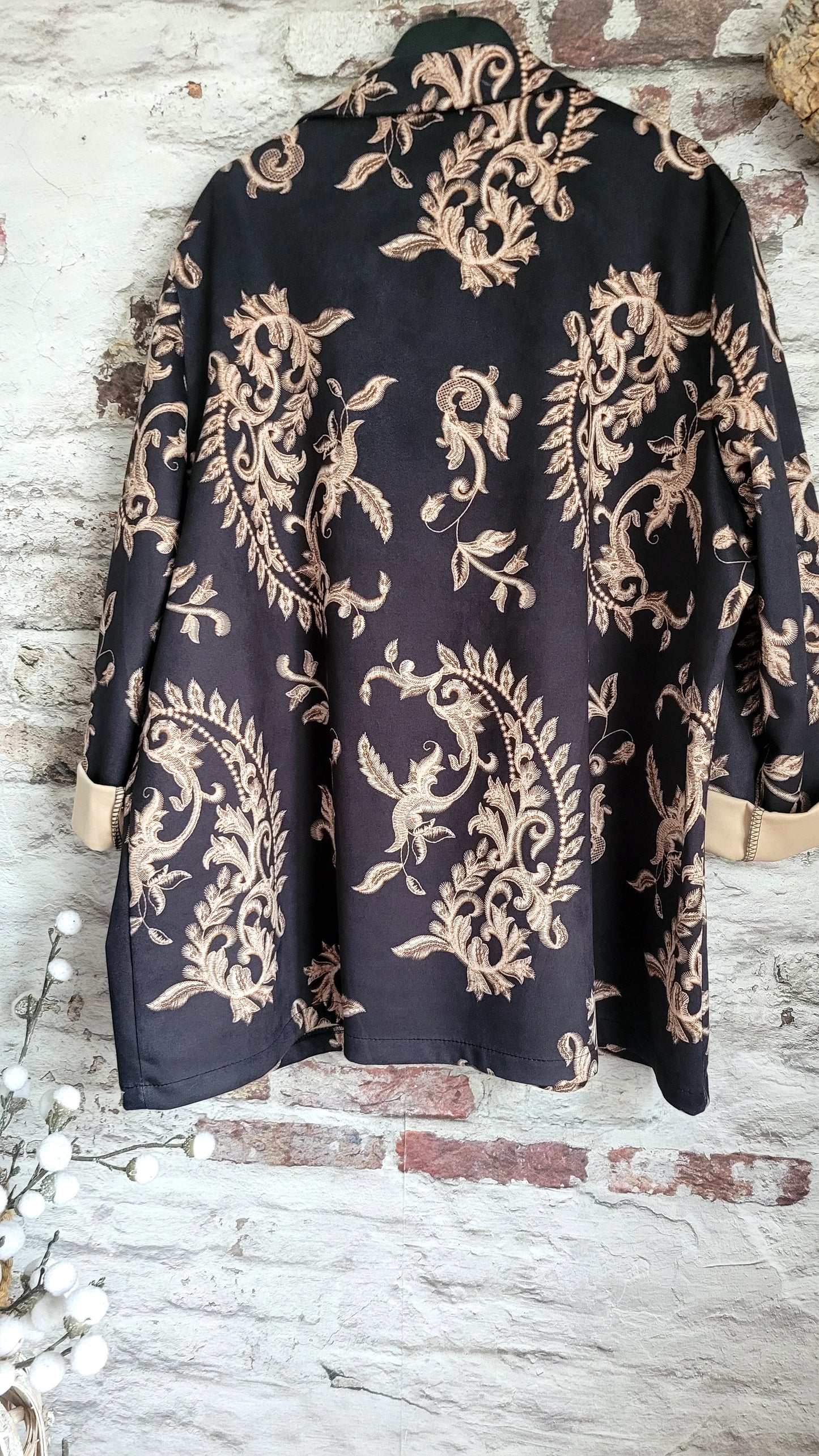 🖤 VESTE IMPRIMÉ BAROQUE