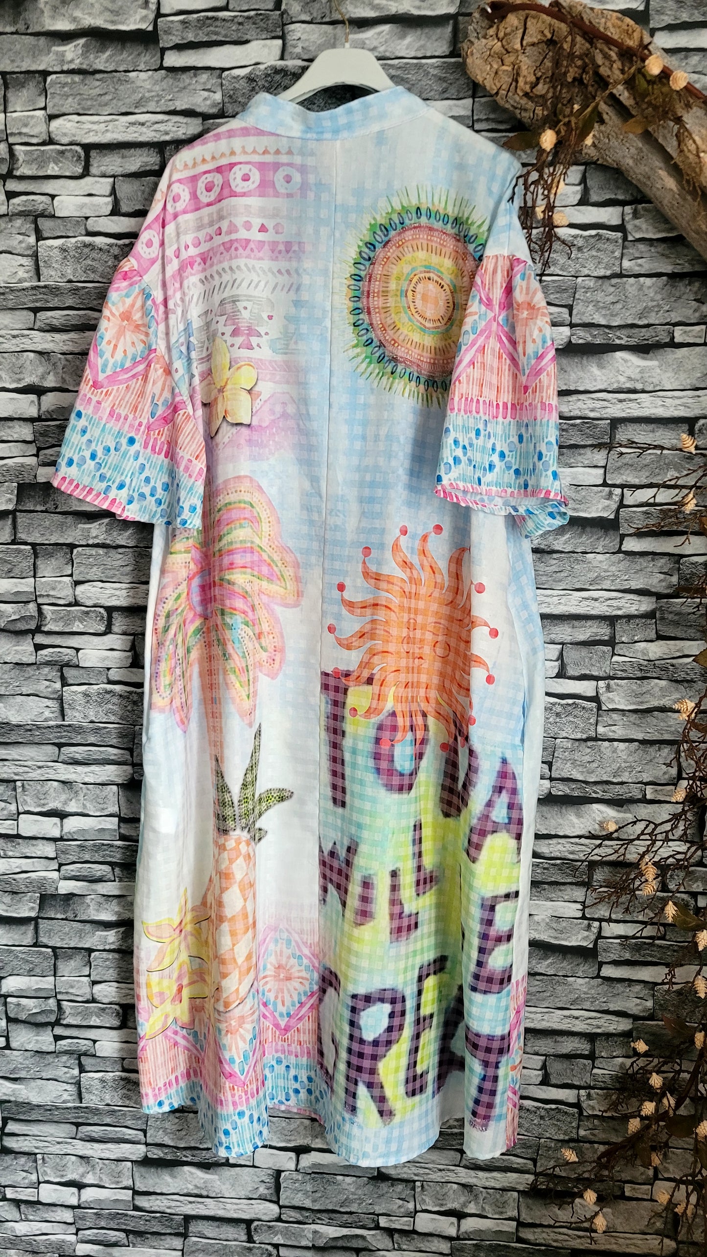 🌸 Robe en coton imprimé – esprit bohème coloré
