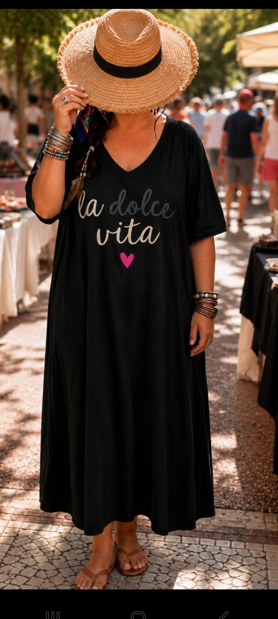 🍀 Robe Maxi "La Dolce Vita" – Style Hippie Chic & Confort Absolu