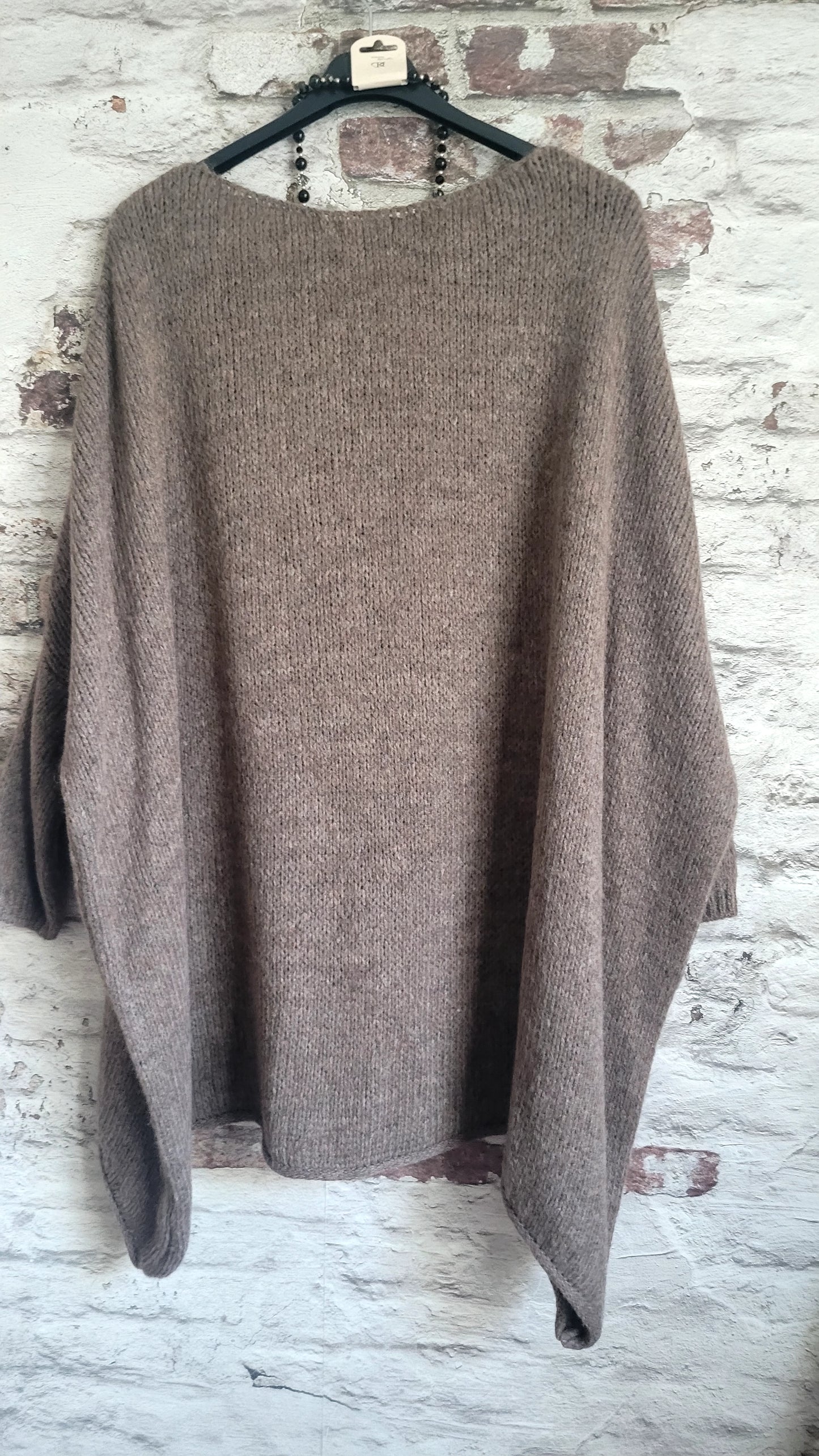 Pull poncho oversize – Style bohème chic