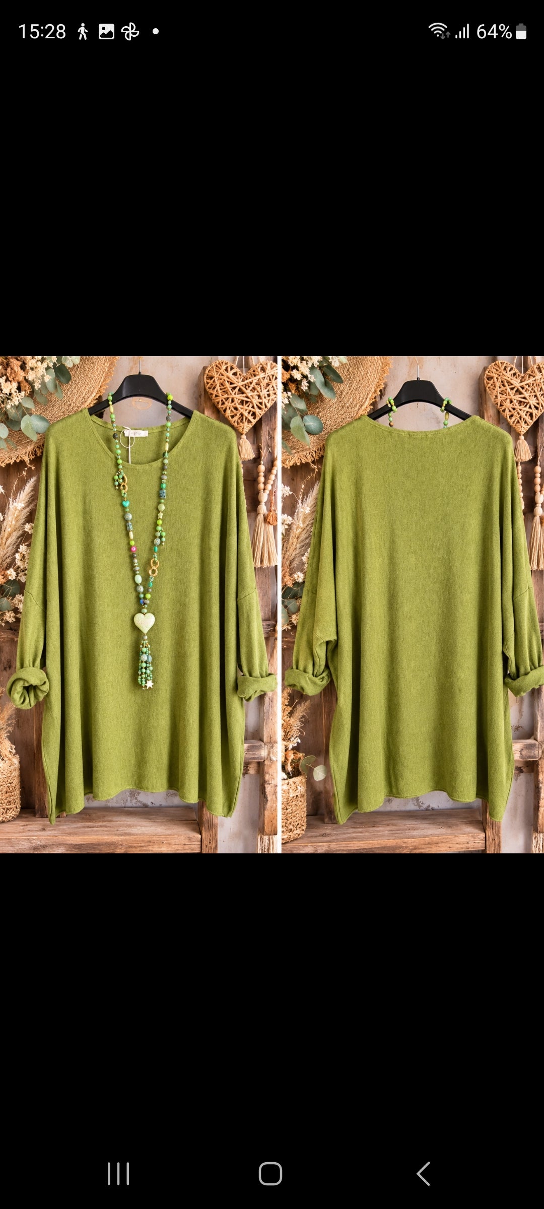 Pull oversize bohème – Taille unique