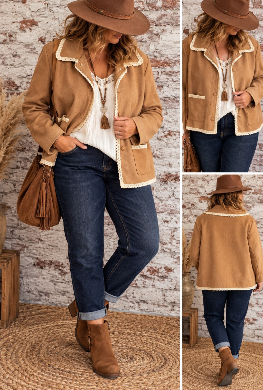 Veste en suédine – Style bohème chic