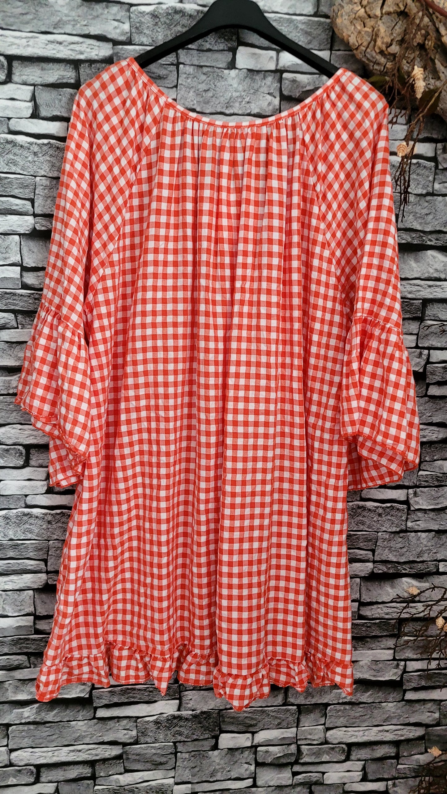 💋 Tunique boho vichy