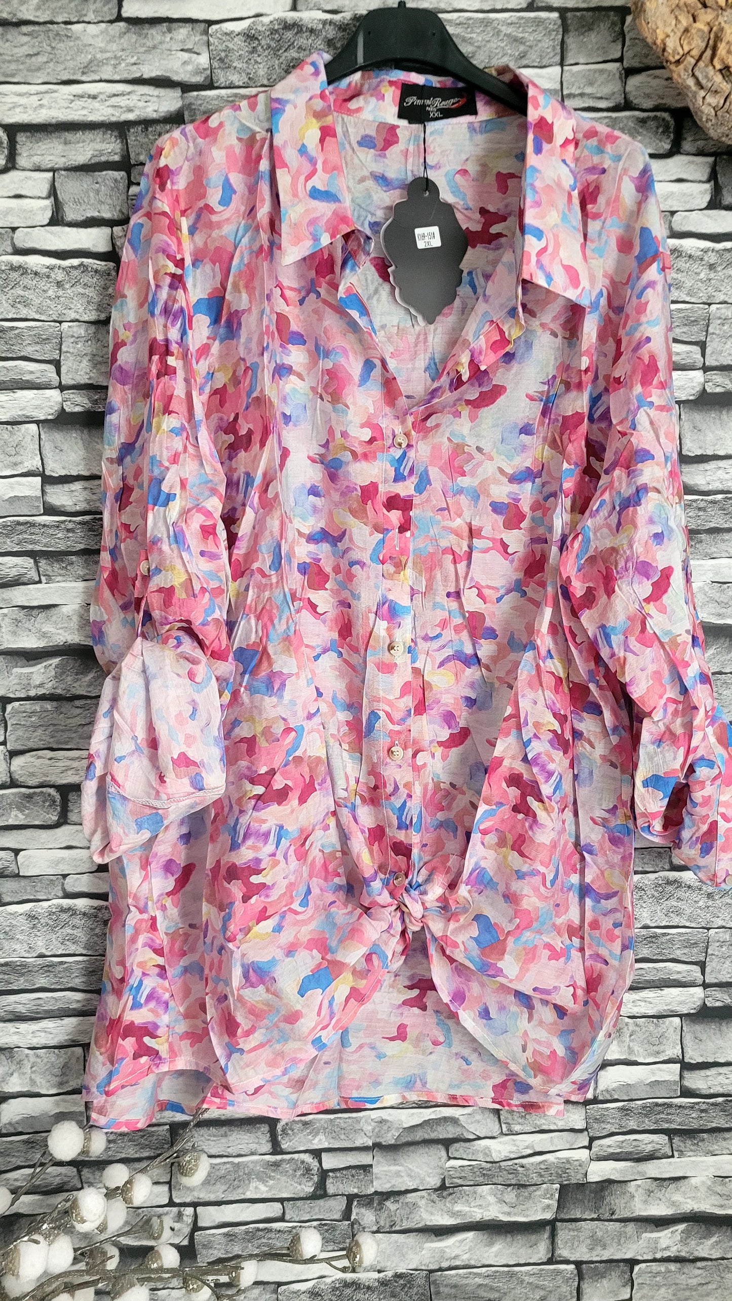 🌺 Chemise Fluide "Arty" – Viscose & Tencel