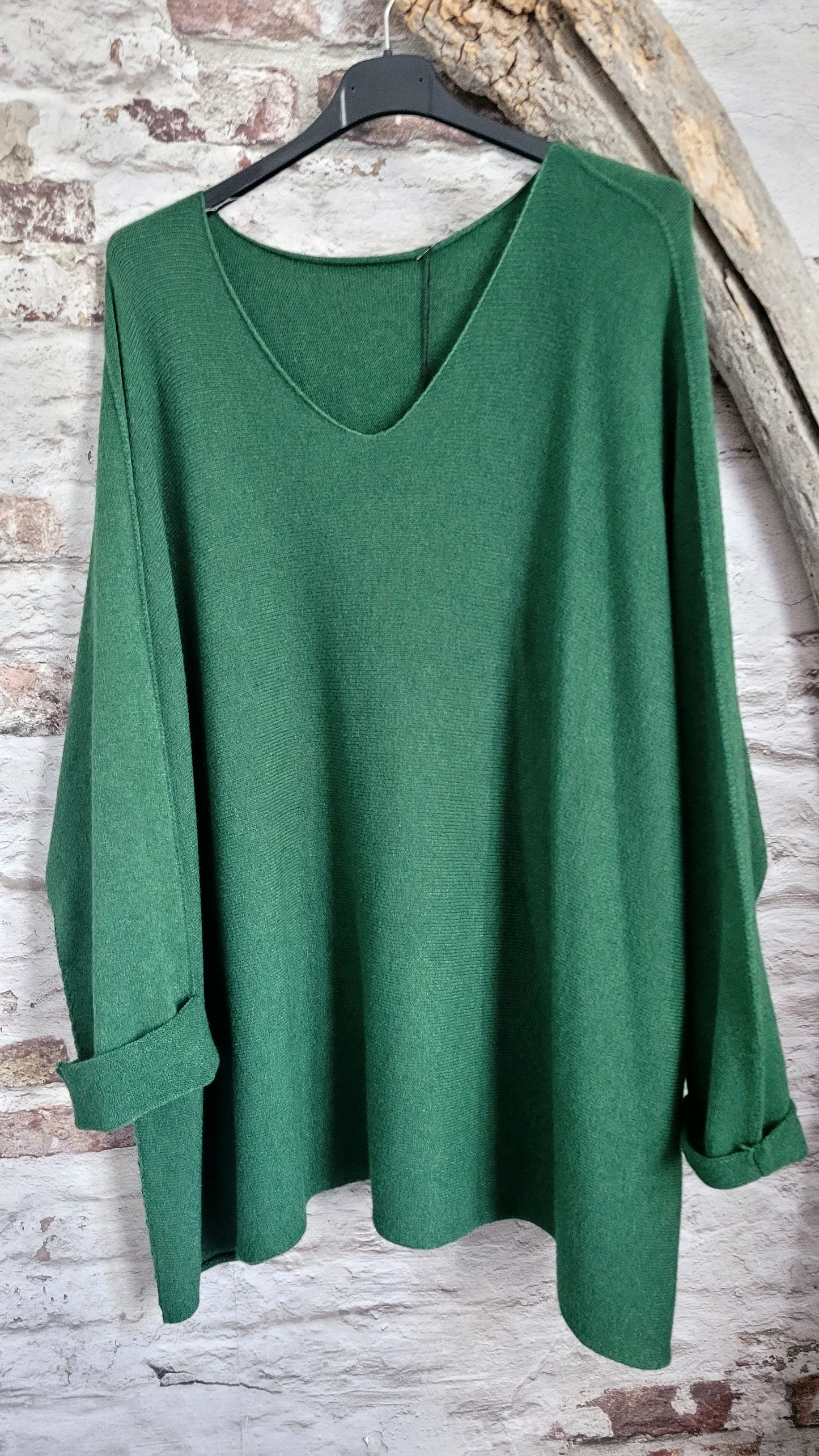 🍒 PULL OVERSIZE VERT SAPIN