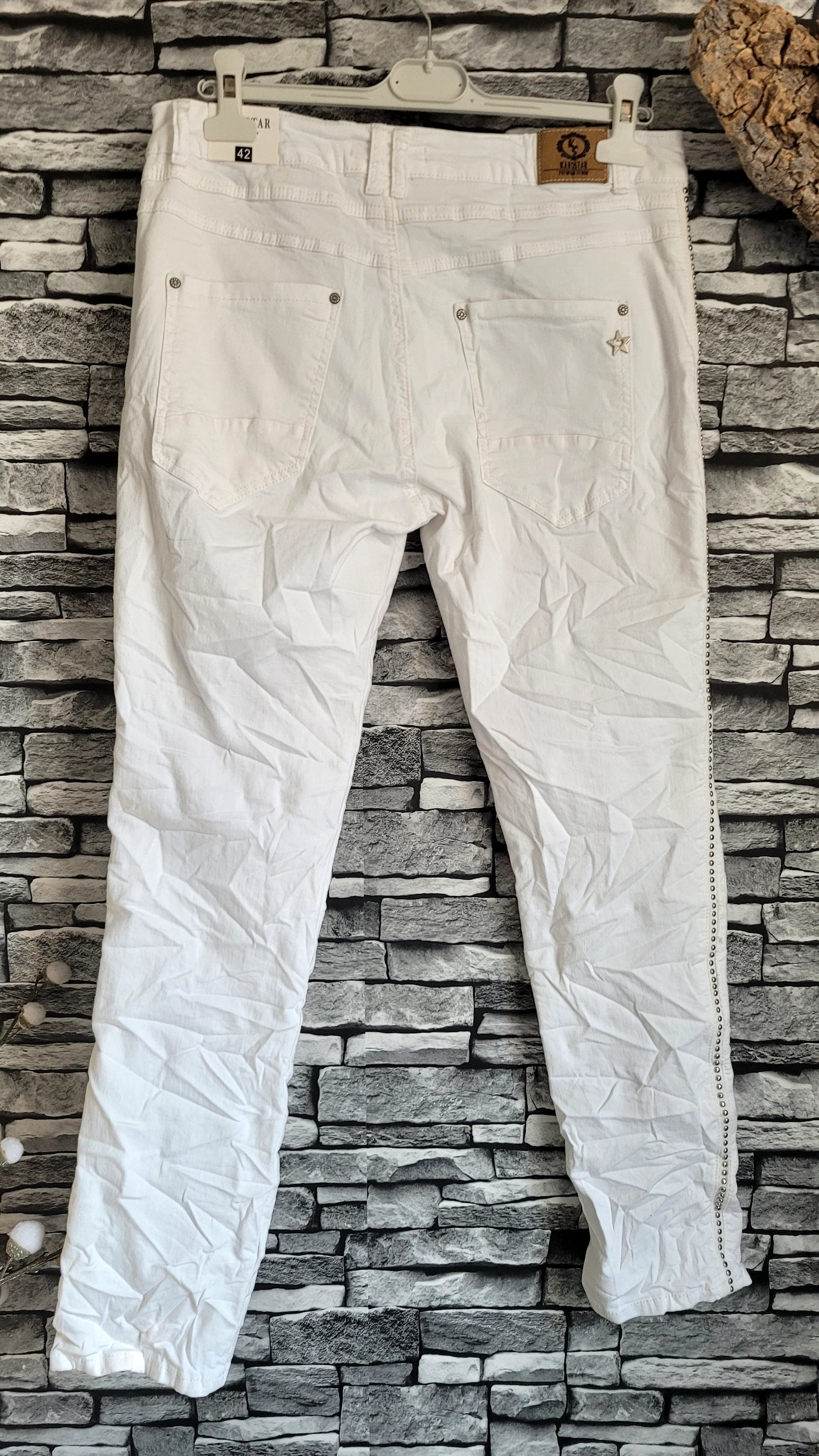 ⚜️ Jean Karostar Blanc Stretch