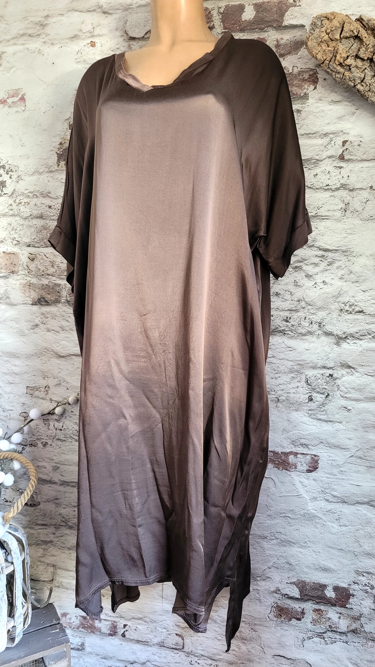 Robe fluide en satin