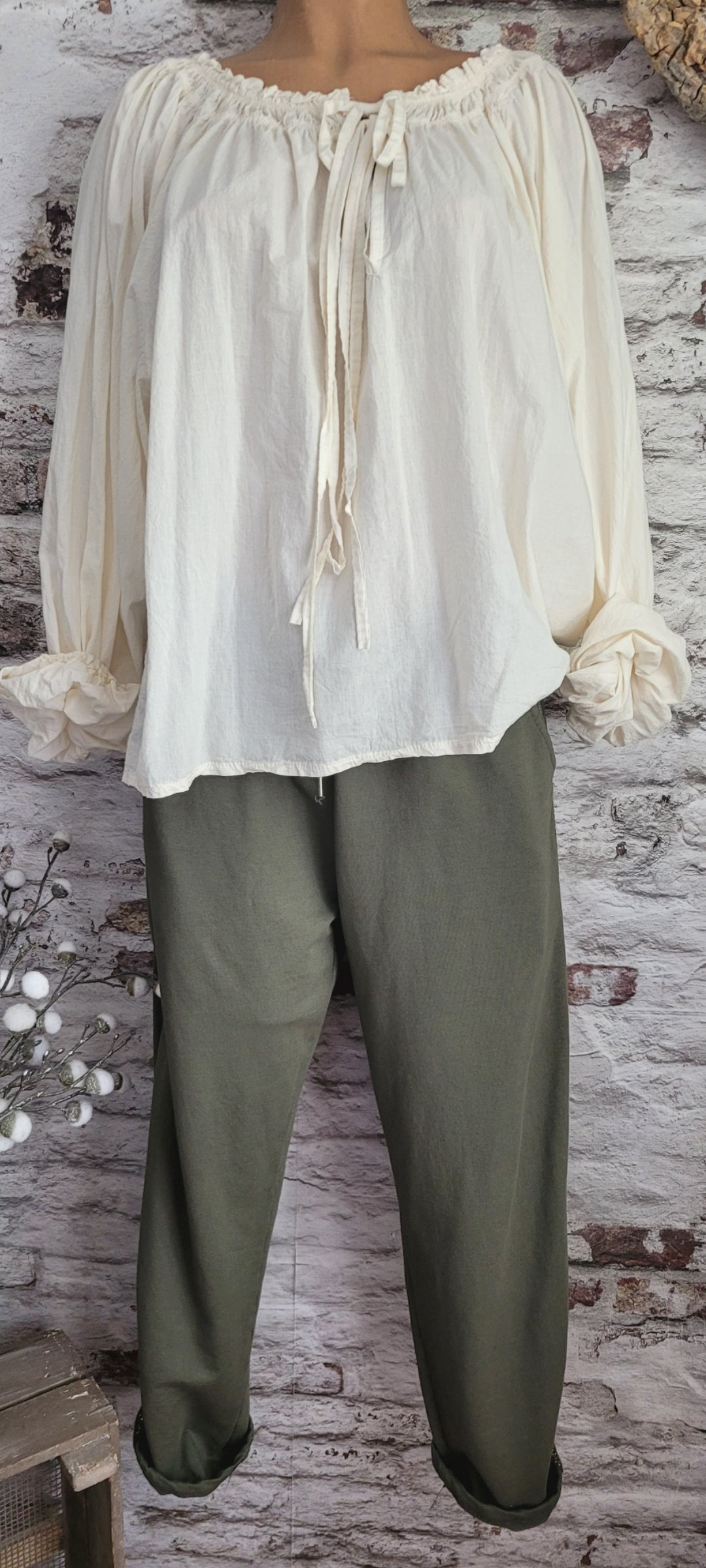 🌺 Pantalon Jogging Kaki Sport-Chic avec Bande Pailletée