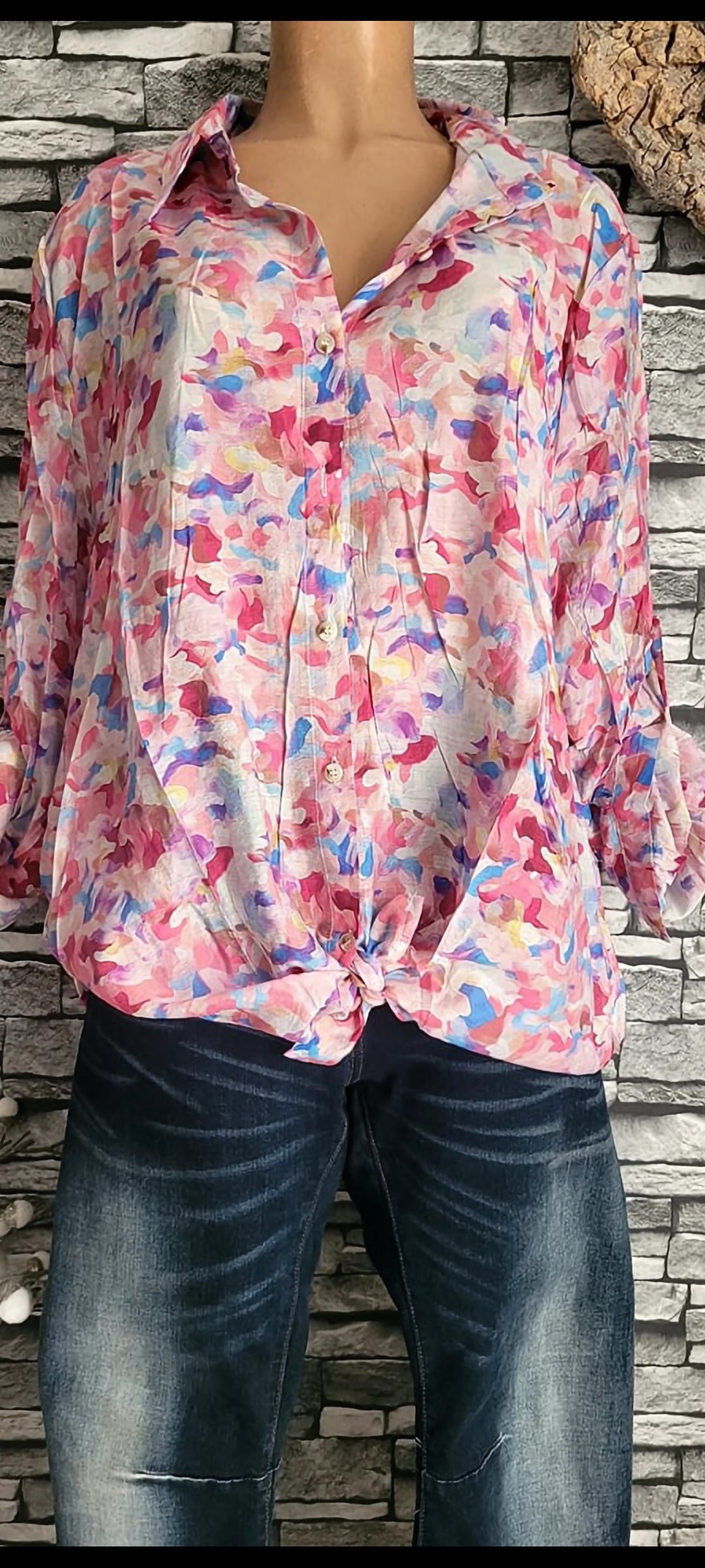 🌺 Chemise Fluide "Arty" – Viscose & Tencel