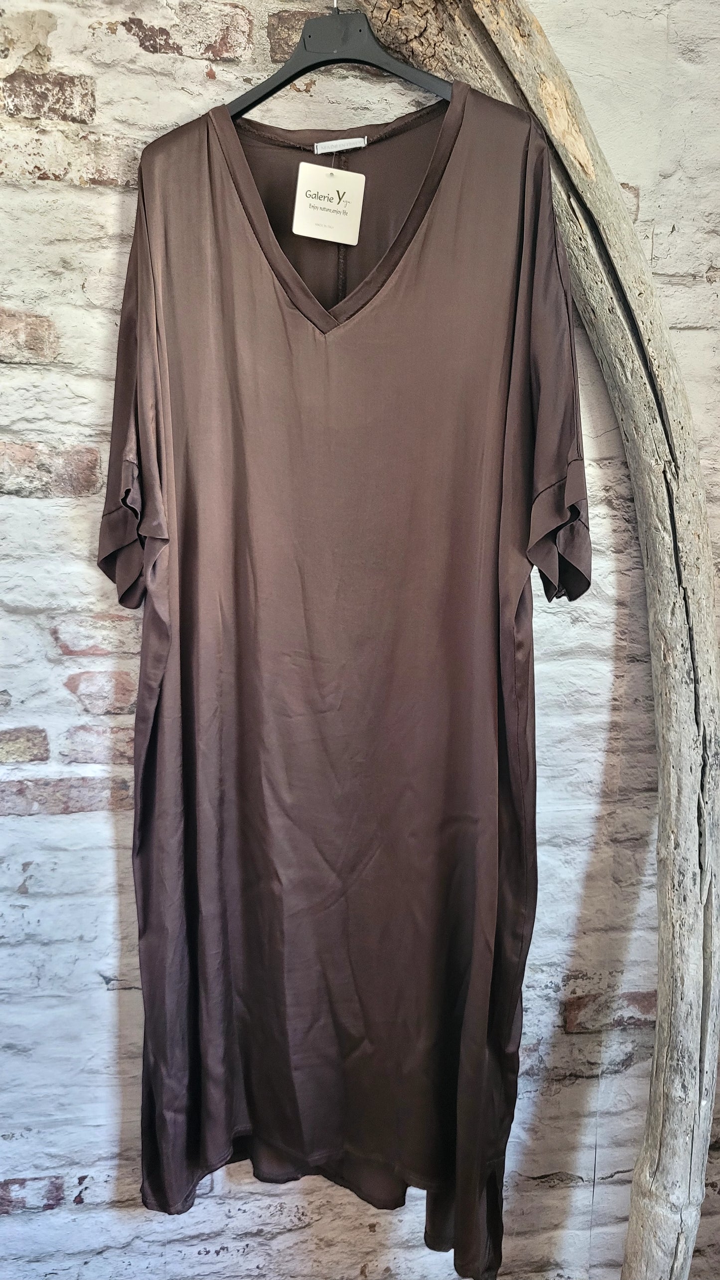 Robe fluide en satin