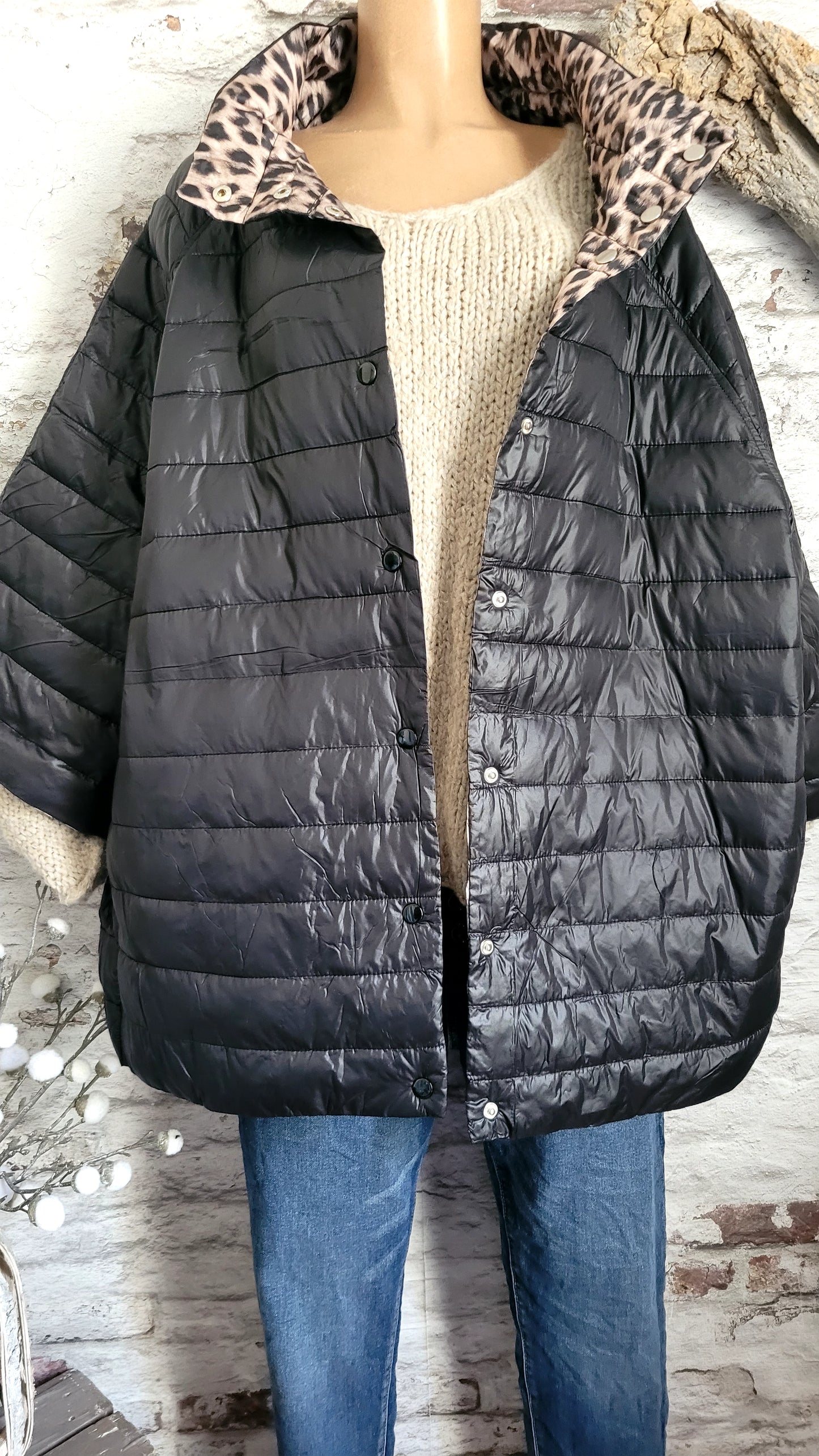 🌹 VESTE DOUDOUNE RÉVERSIBLE