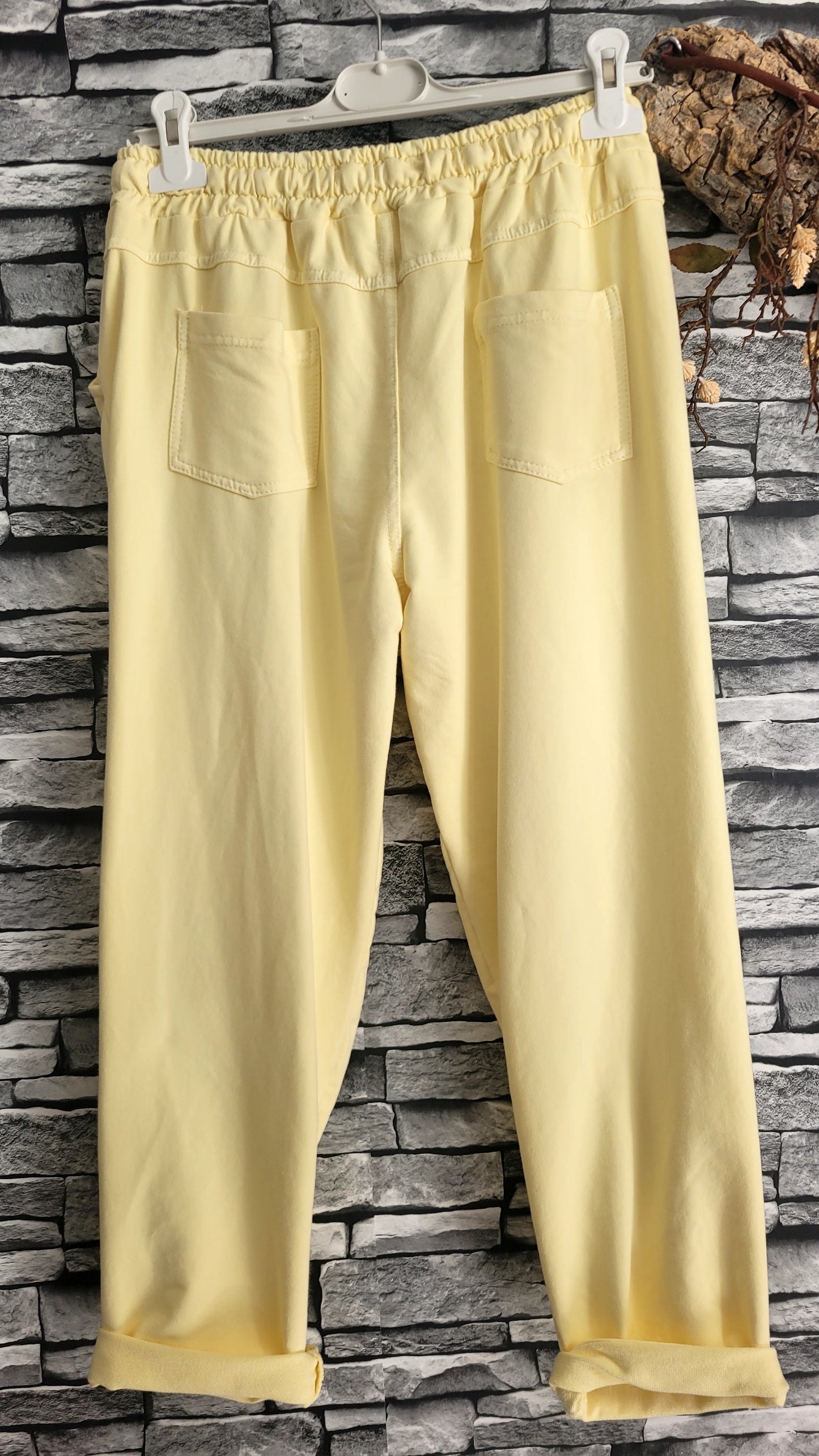 🪷 Le Pantalon Jogging "Soft Pastel" – Jaune Pâle