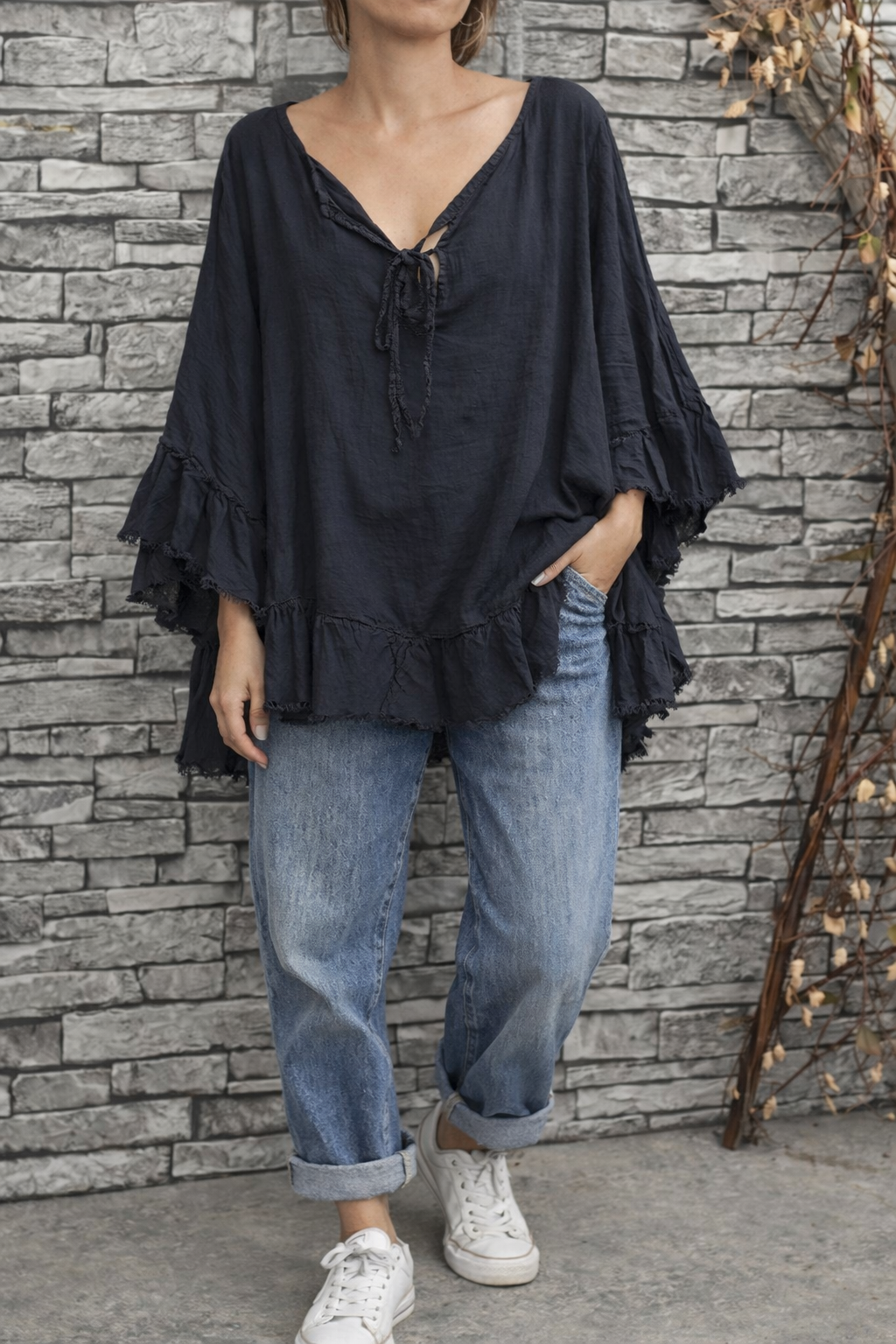 💋Tunique boho, Coupe : Ultra-ample
(oversize)