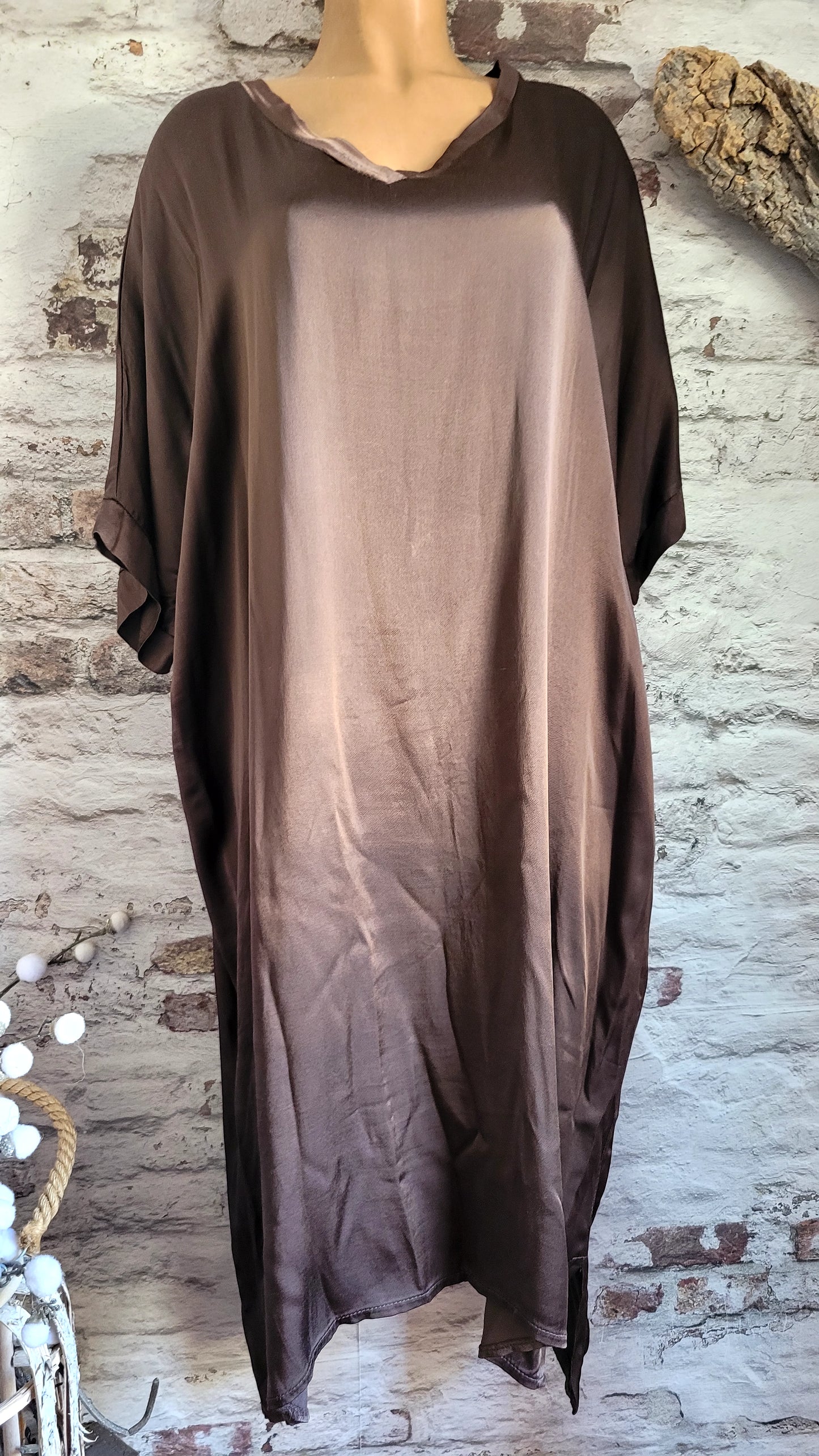 Robe fluide en satin
