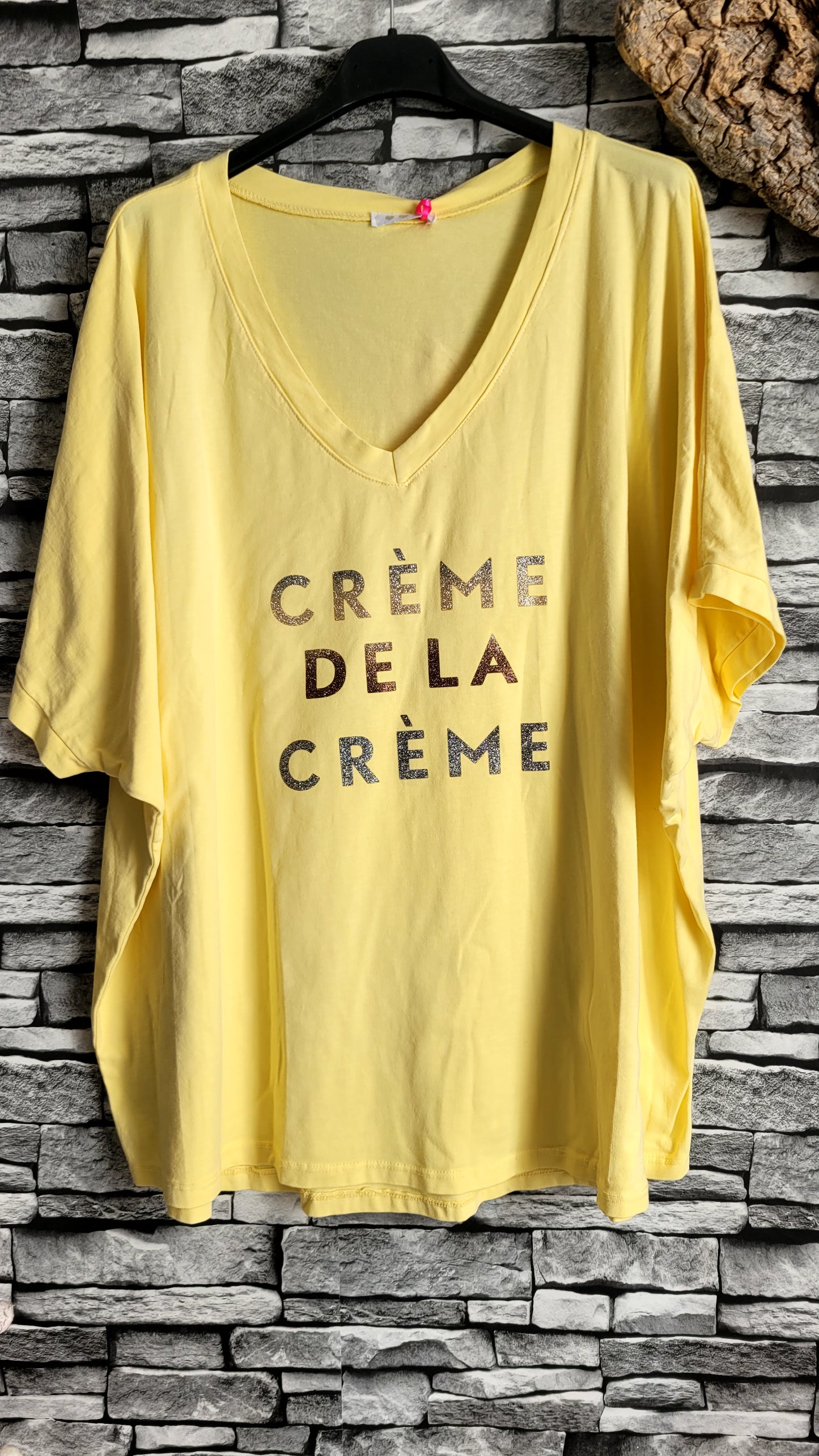 💕 T-shirt Oversize "Crème de la Crème"