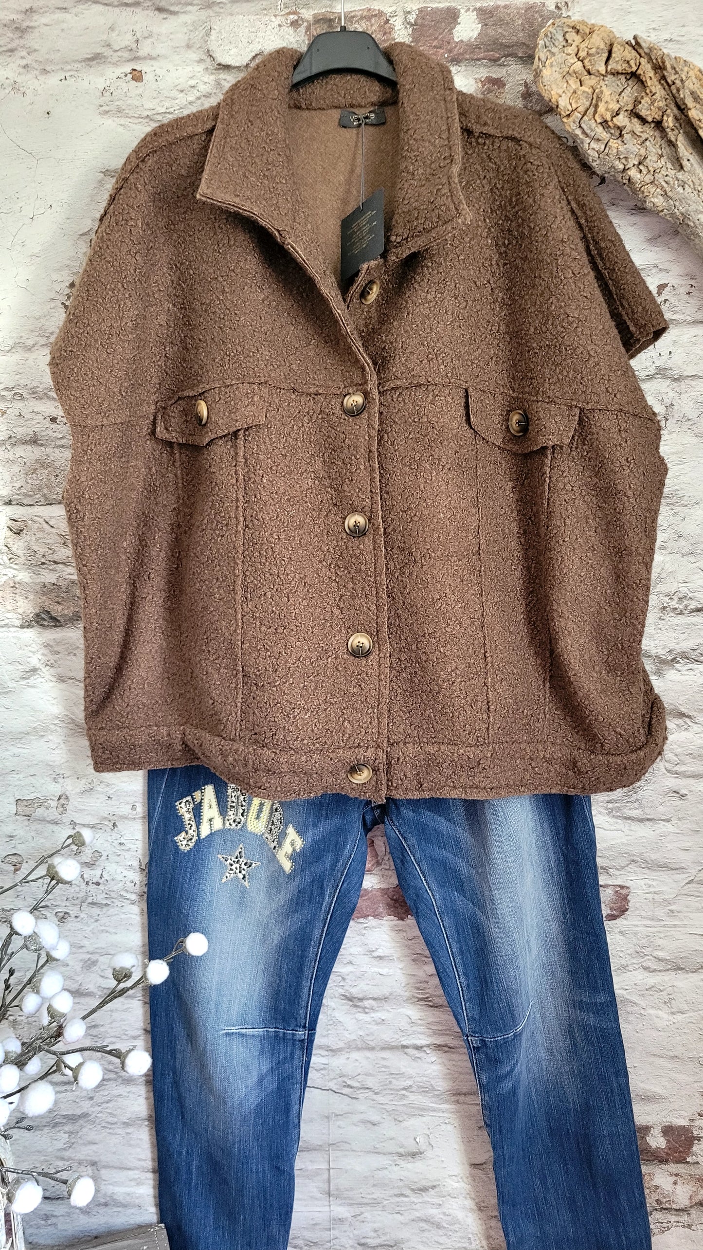 ⚜️ VESTE COURTE EN BOUCLETTE