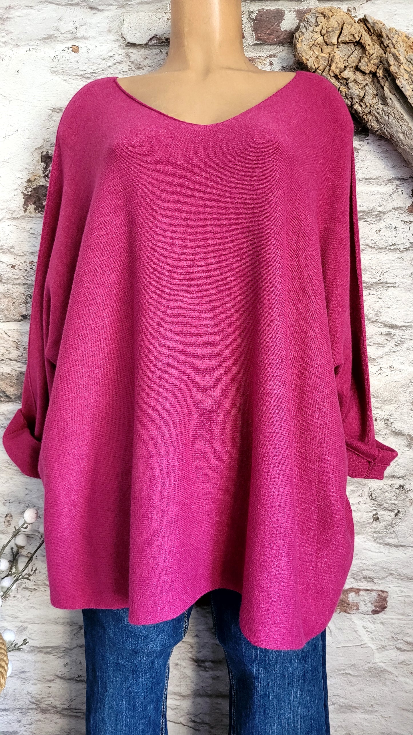 PULL OVERSIZE ROSE