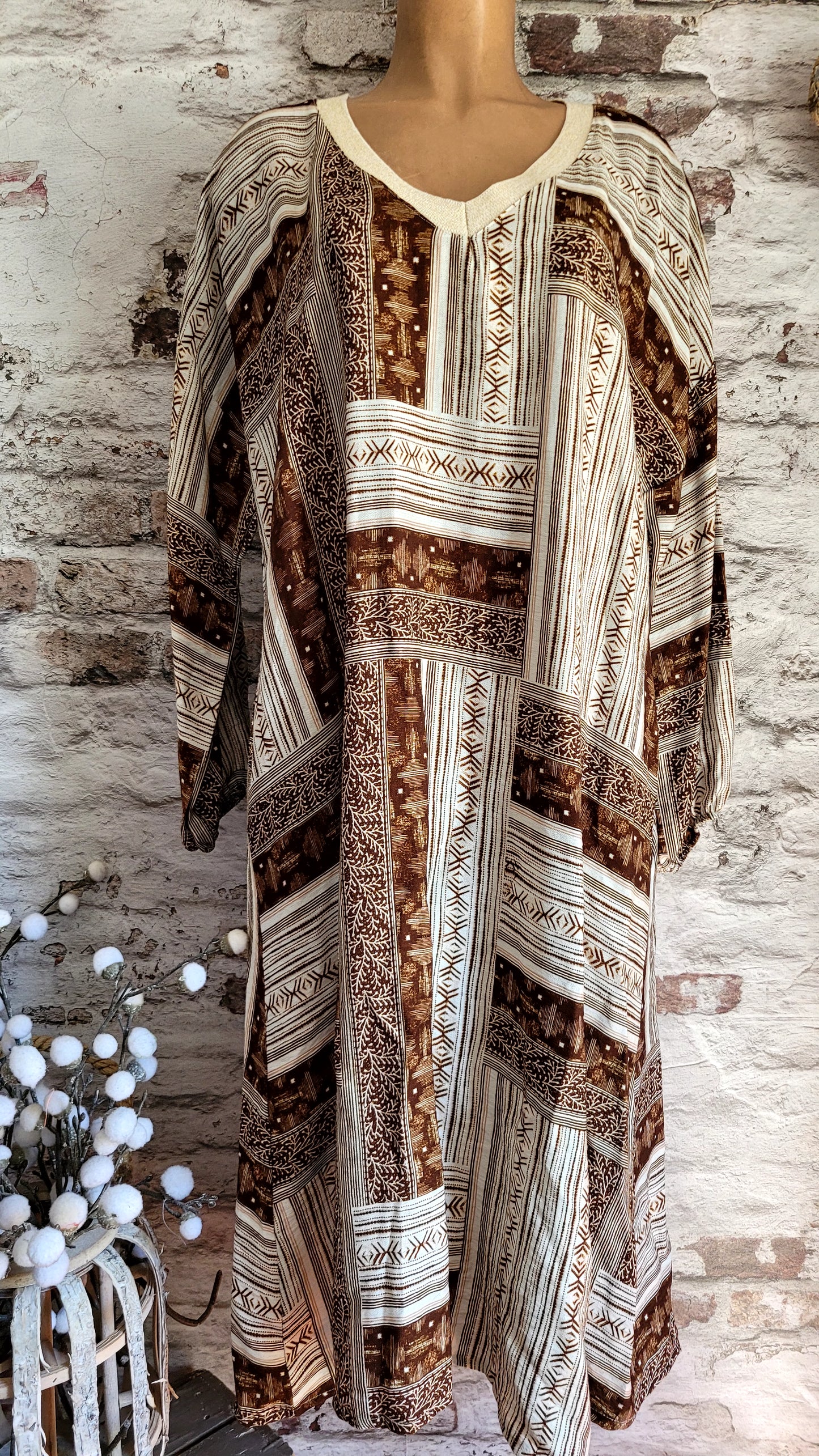 🌺 Robe ample bohème en patchwork