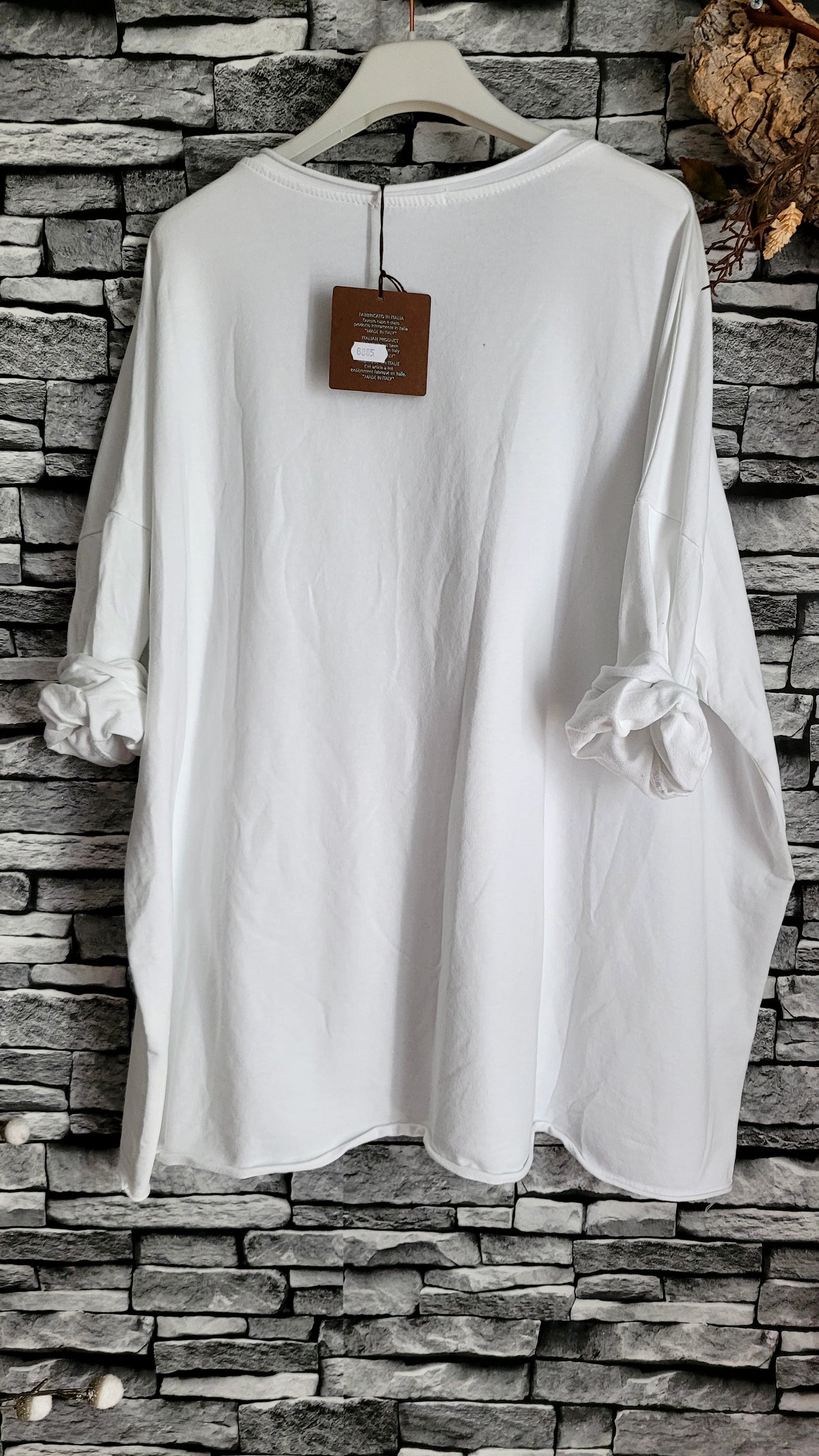 T-shirt Oversize blanc sur le devant "Dreamer" – Coupe Confort & Style Ailes