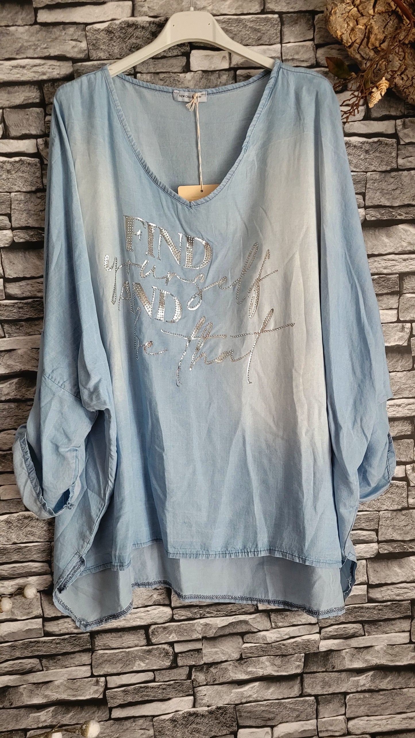 💋Tunique Oversize Look Denim Light