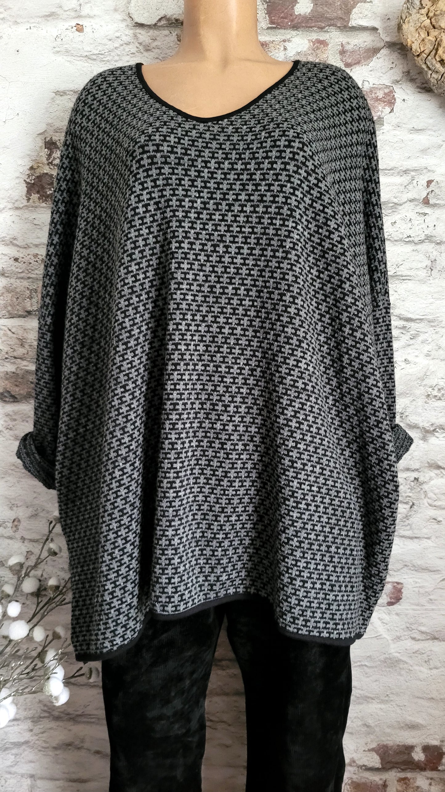 🍒 Pull Tunique Ample et Droite