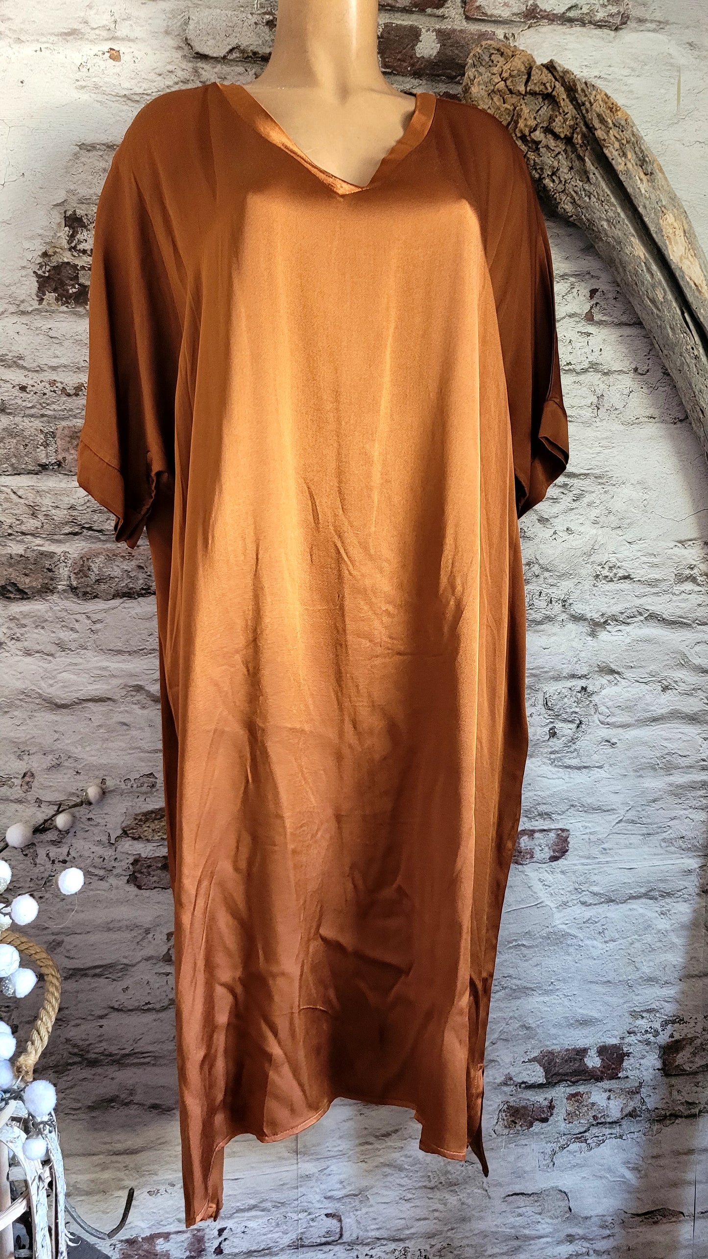 Robe fluide en satin
