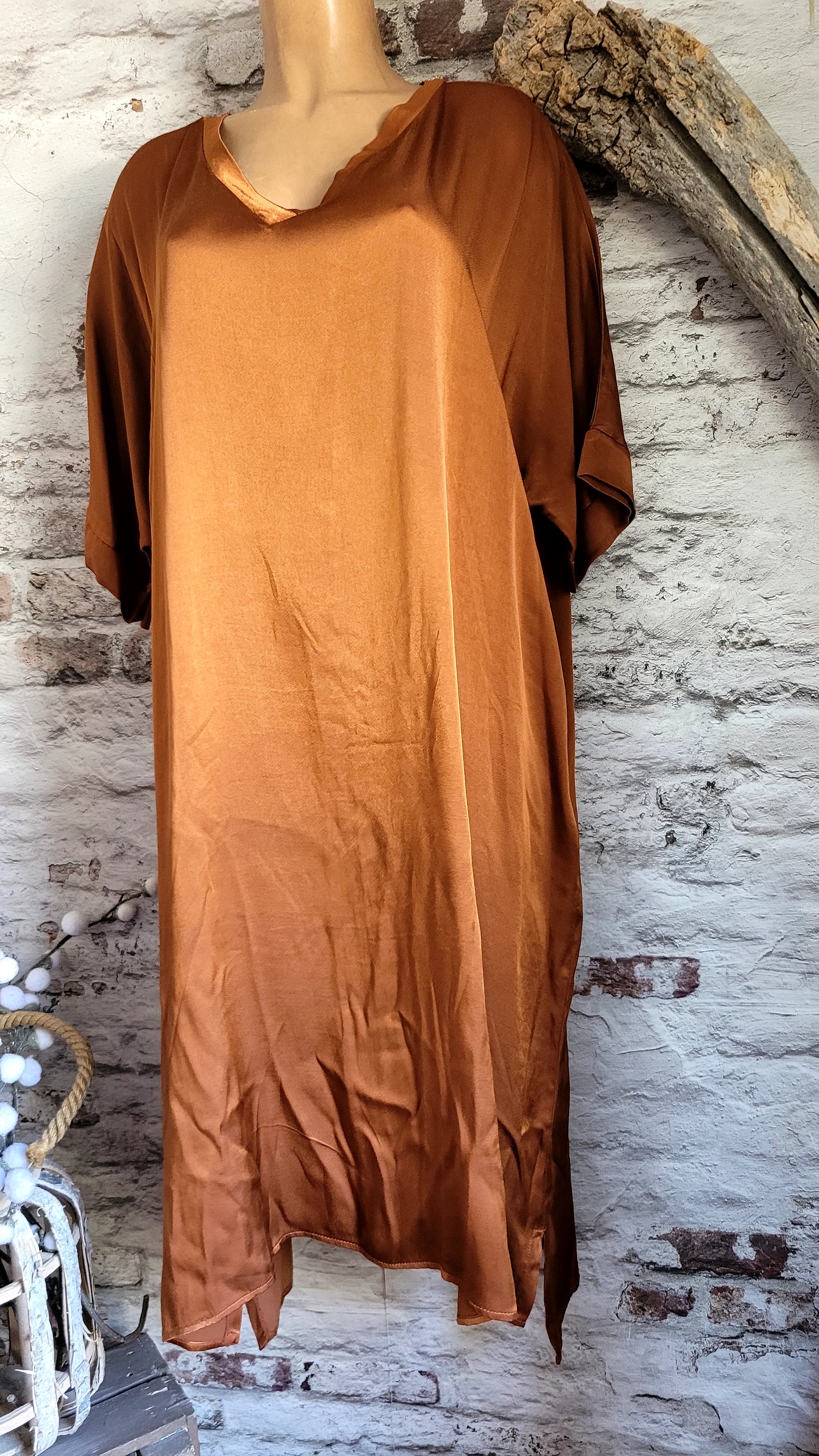 Robe fluide en satin