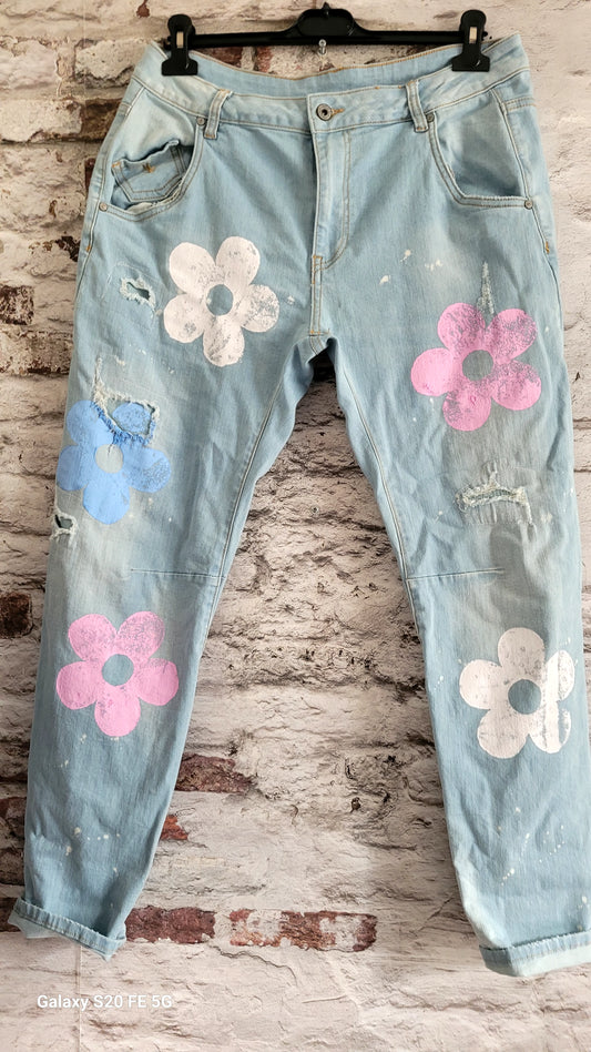 🌸 Flower jeans