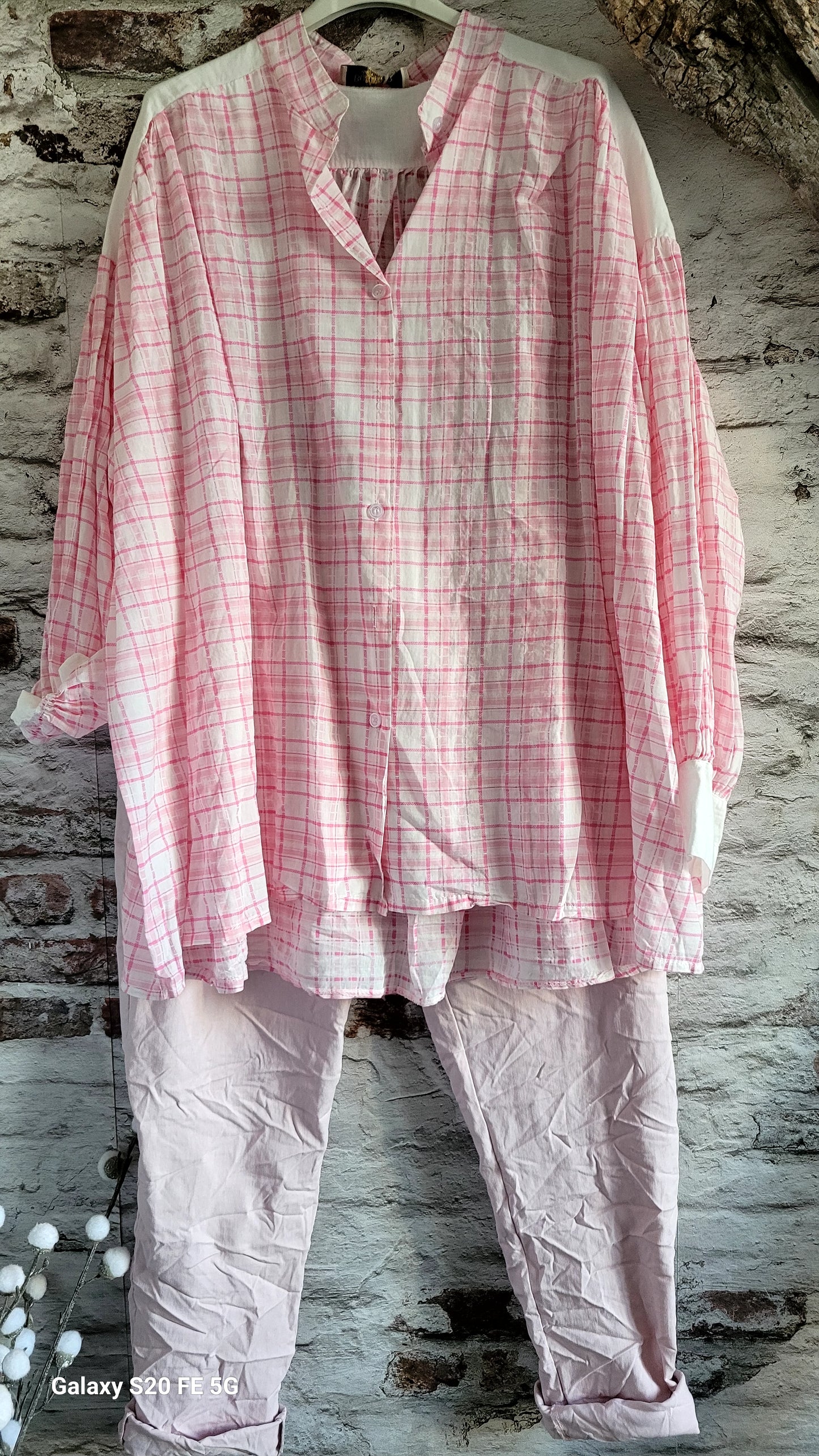 💙 Oversized pink shirt