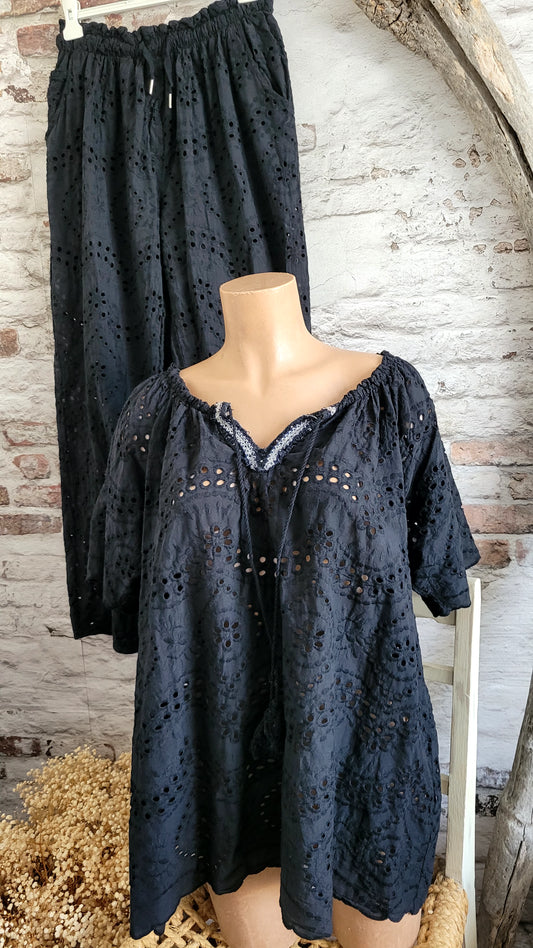🖤 Tunique broderie anglaise