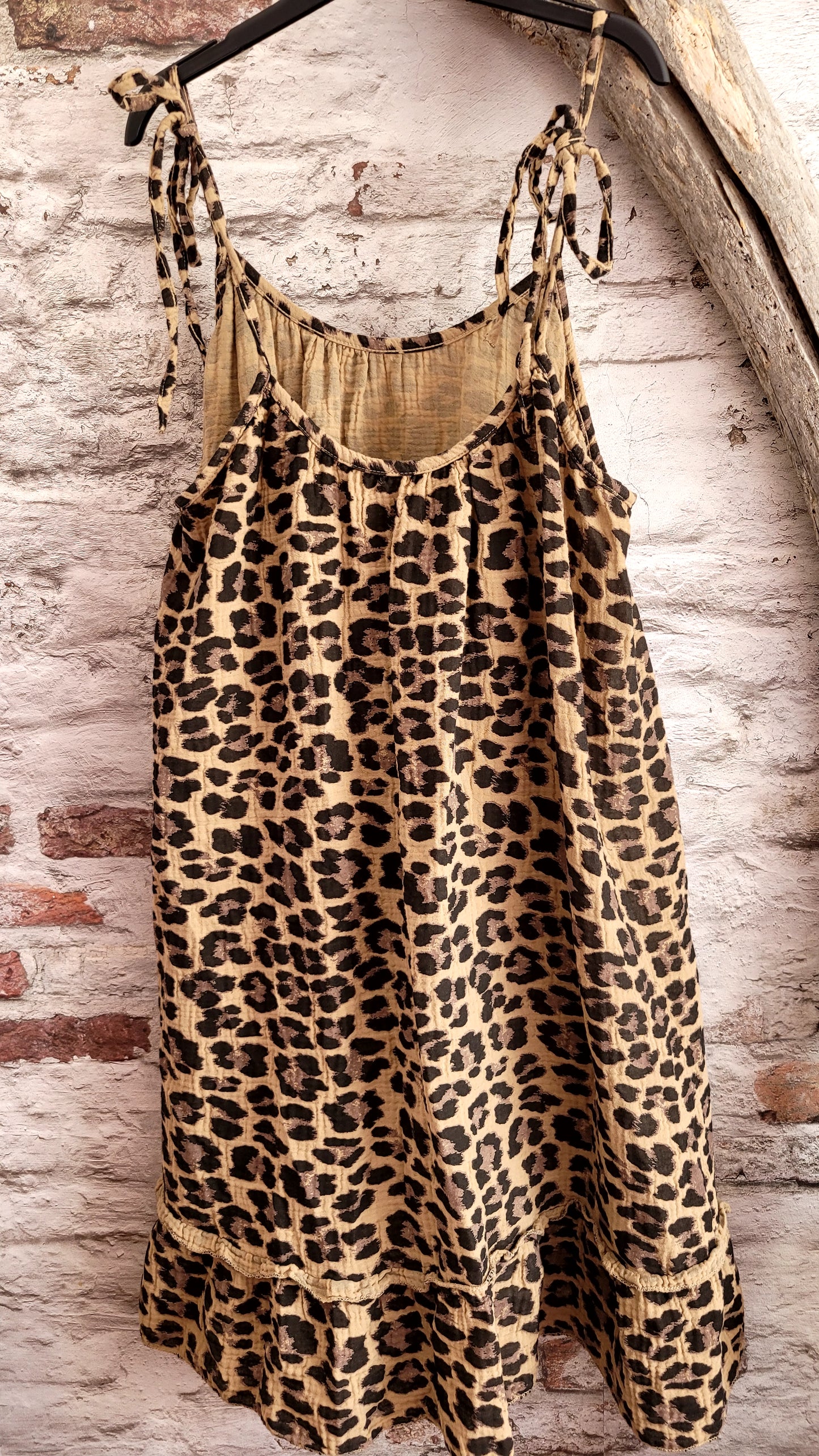 ⚜️ Robe mi-longue léopard