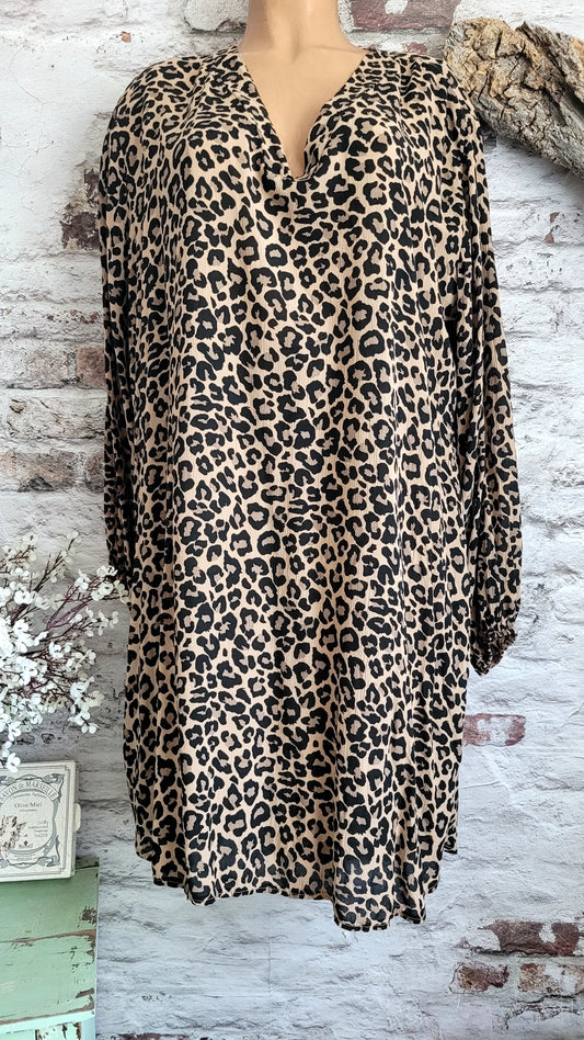 🖤 Robe motif léopard