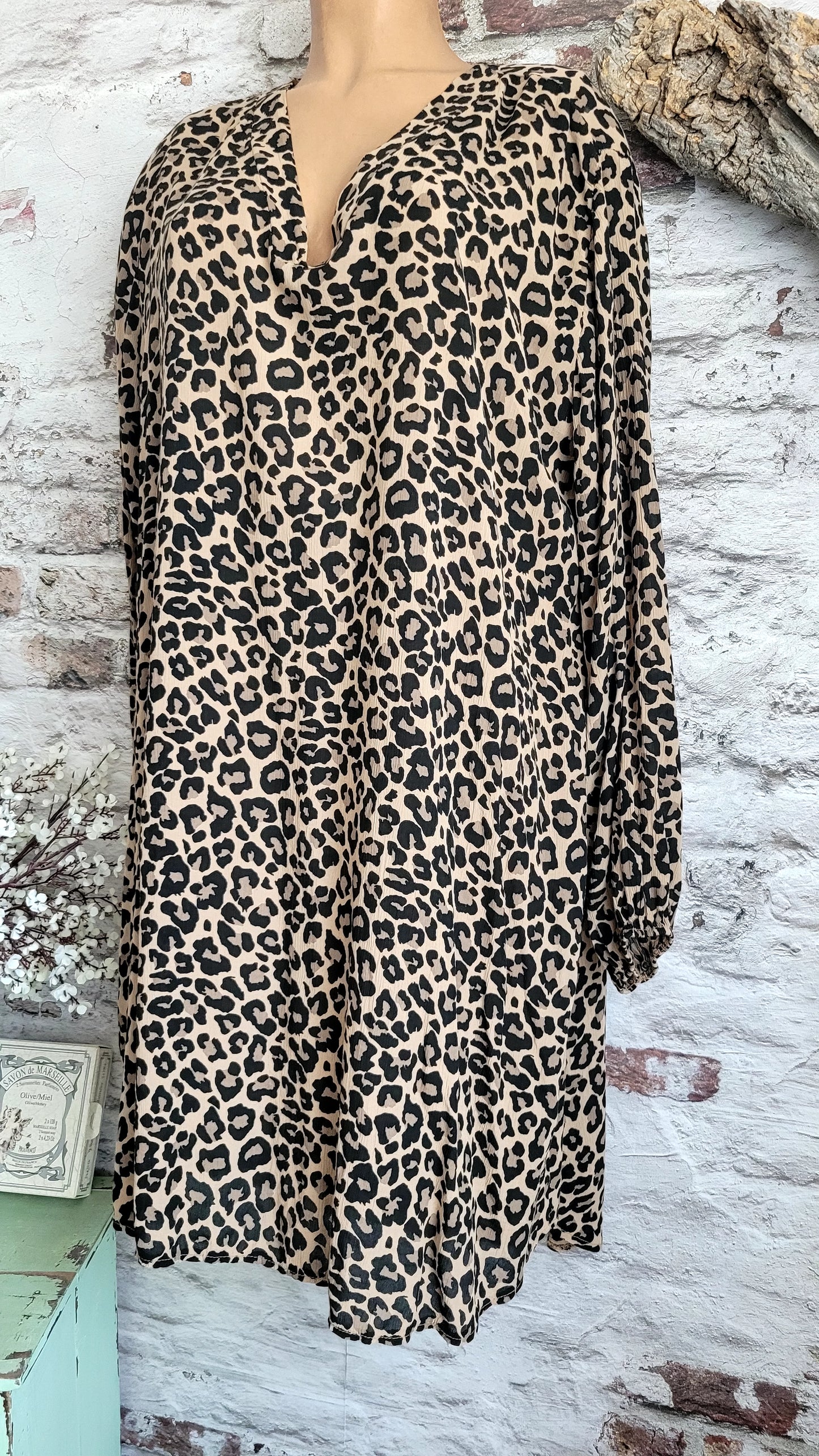 🖤 Robe motif léopard