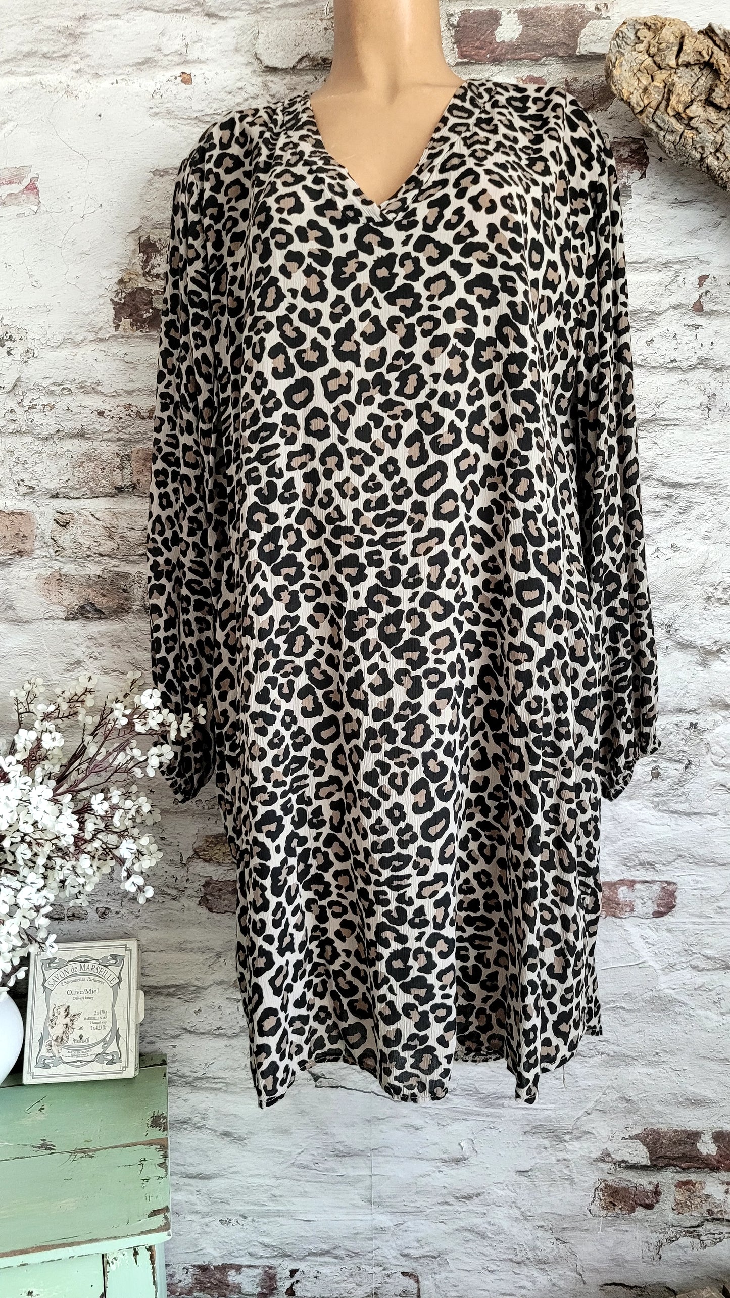 🖤 Robe motif léopard