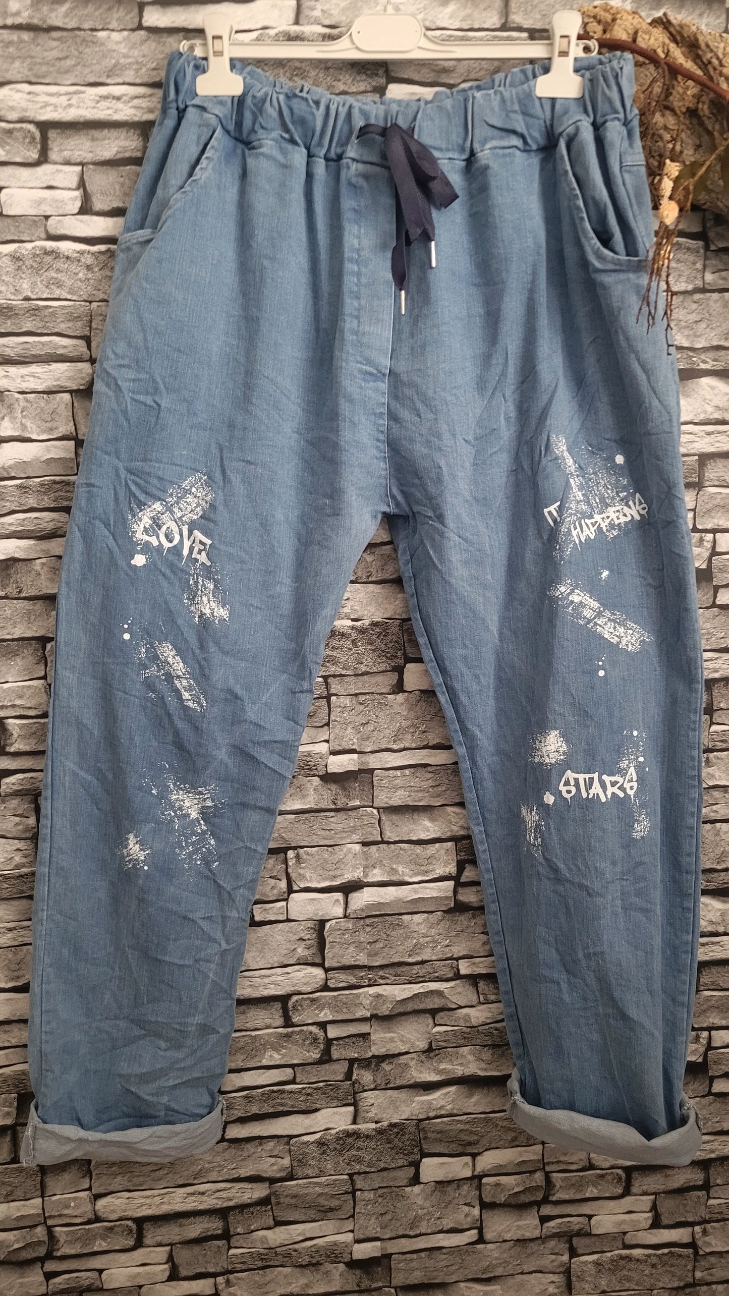 ♥️Pantalon Jogpan Denim Style Urbain