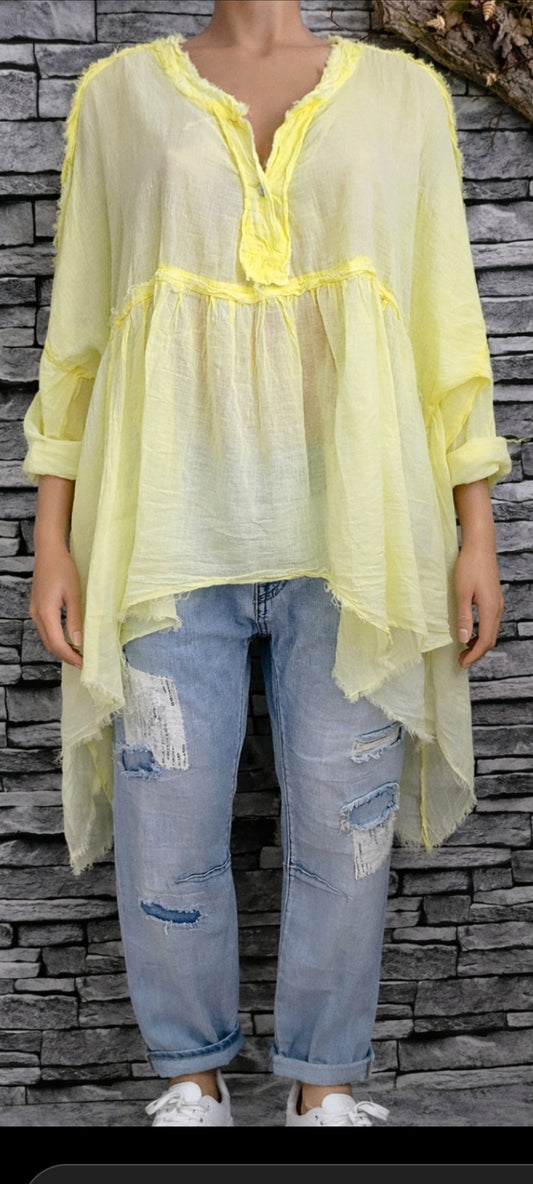 🍀Tunique bohème en coton – Style fluide