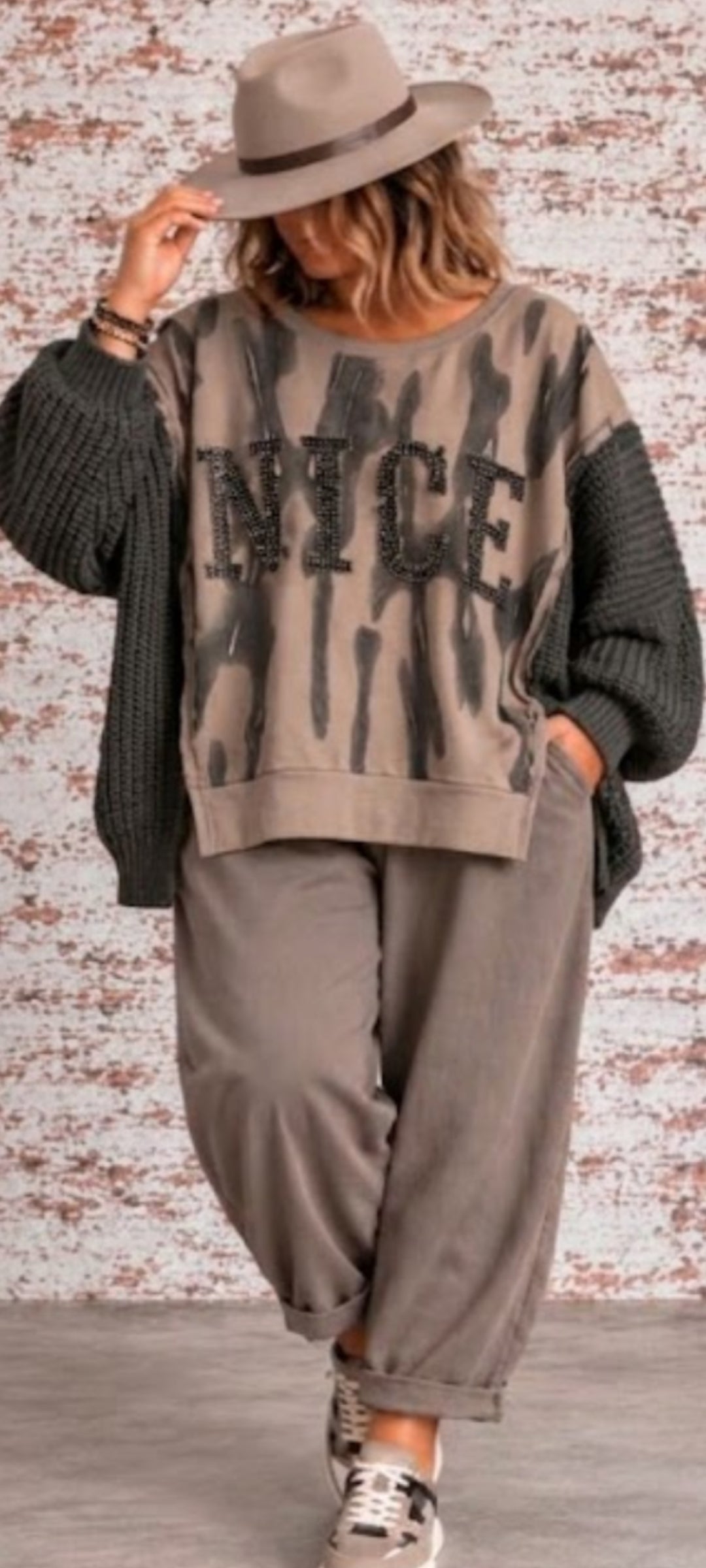 🌸 Sweat oversize bohème chic – NICE