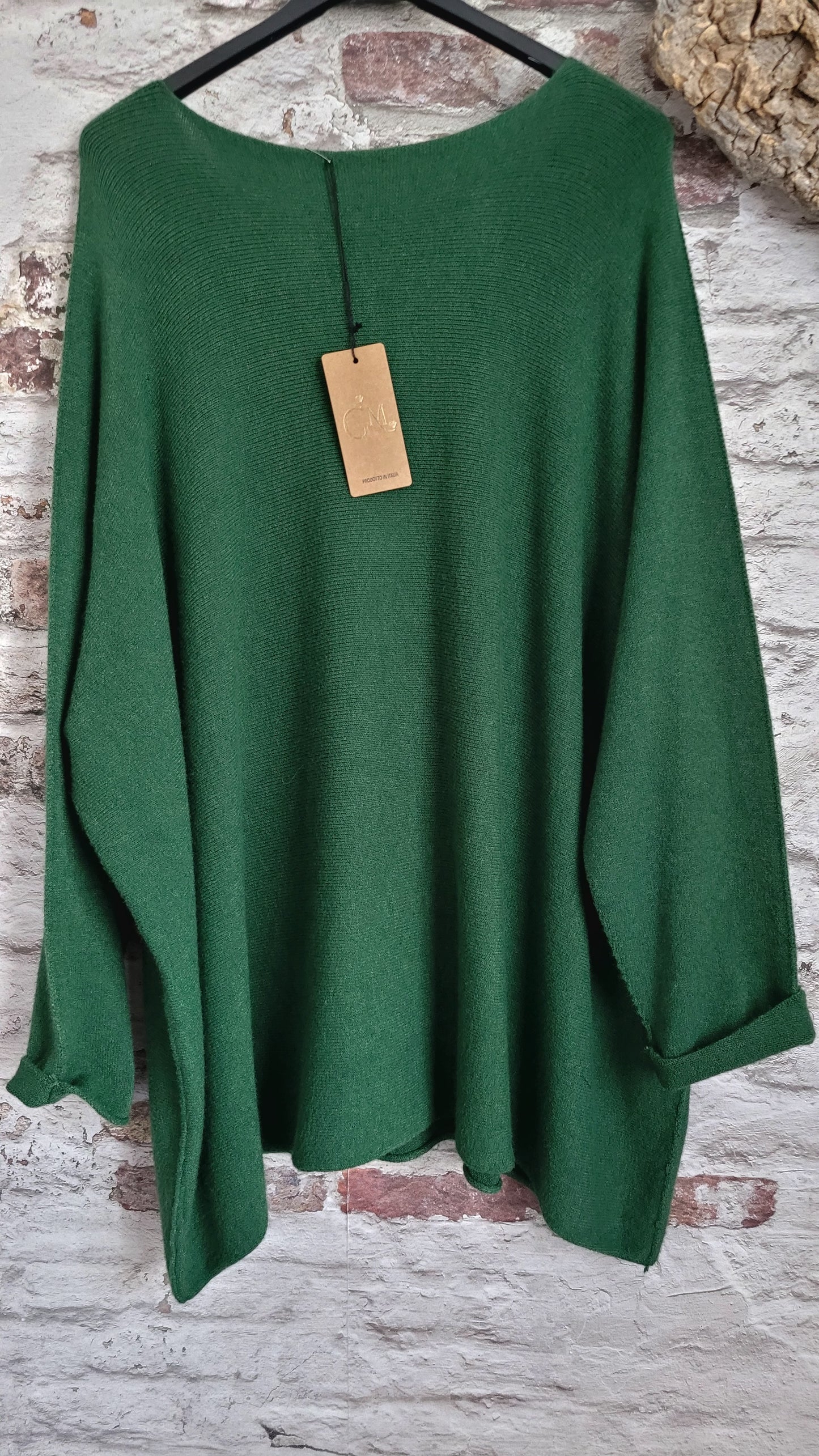 🍒 PULL OVERSIZE VERT SAPIN