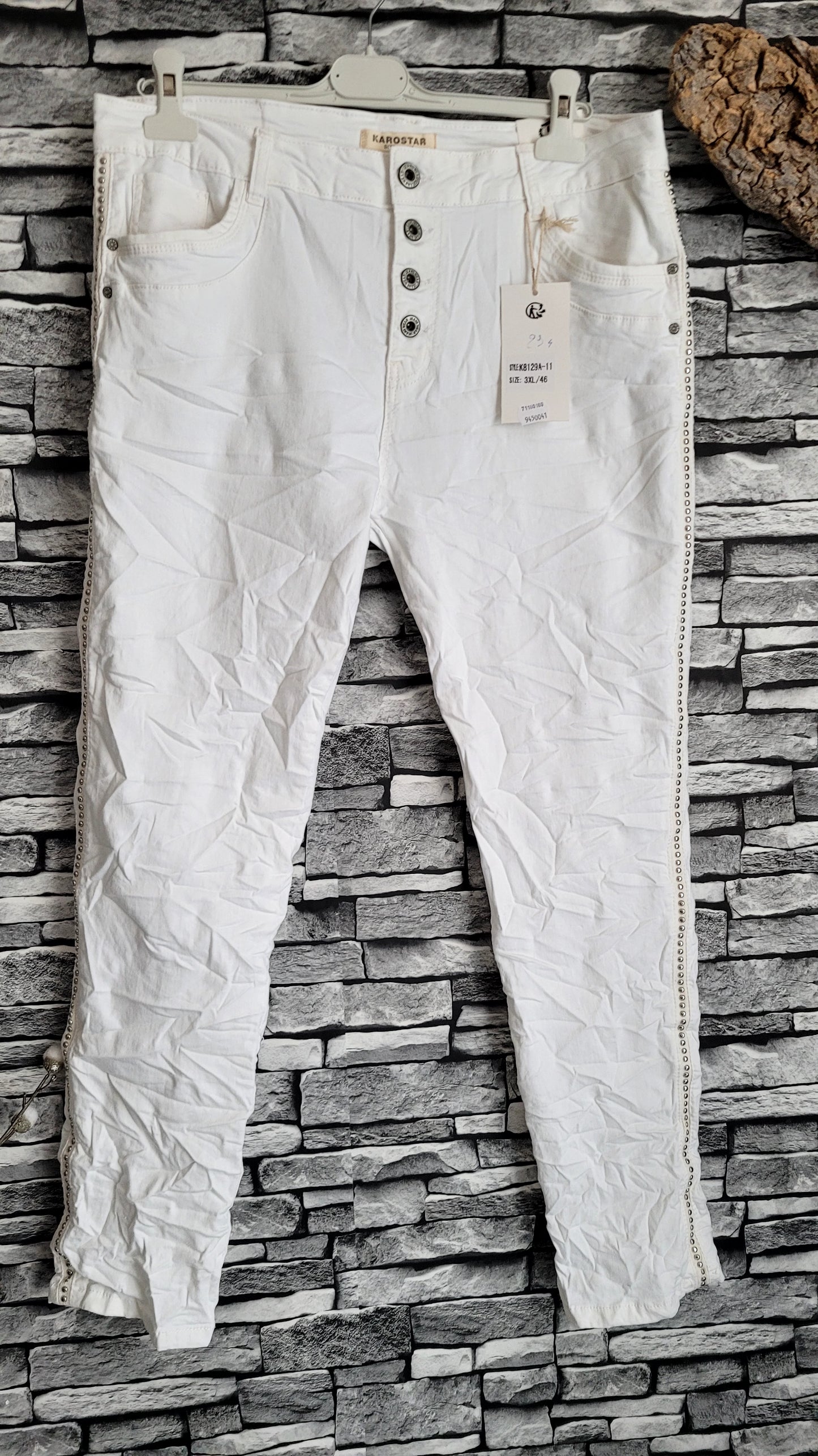 ⚜️ Jean Karostar Blanc Stretch