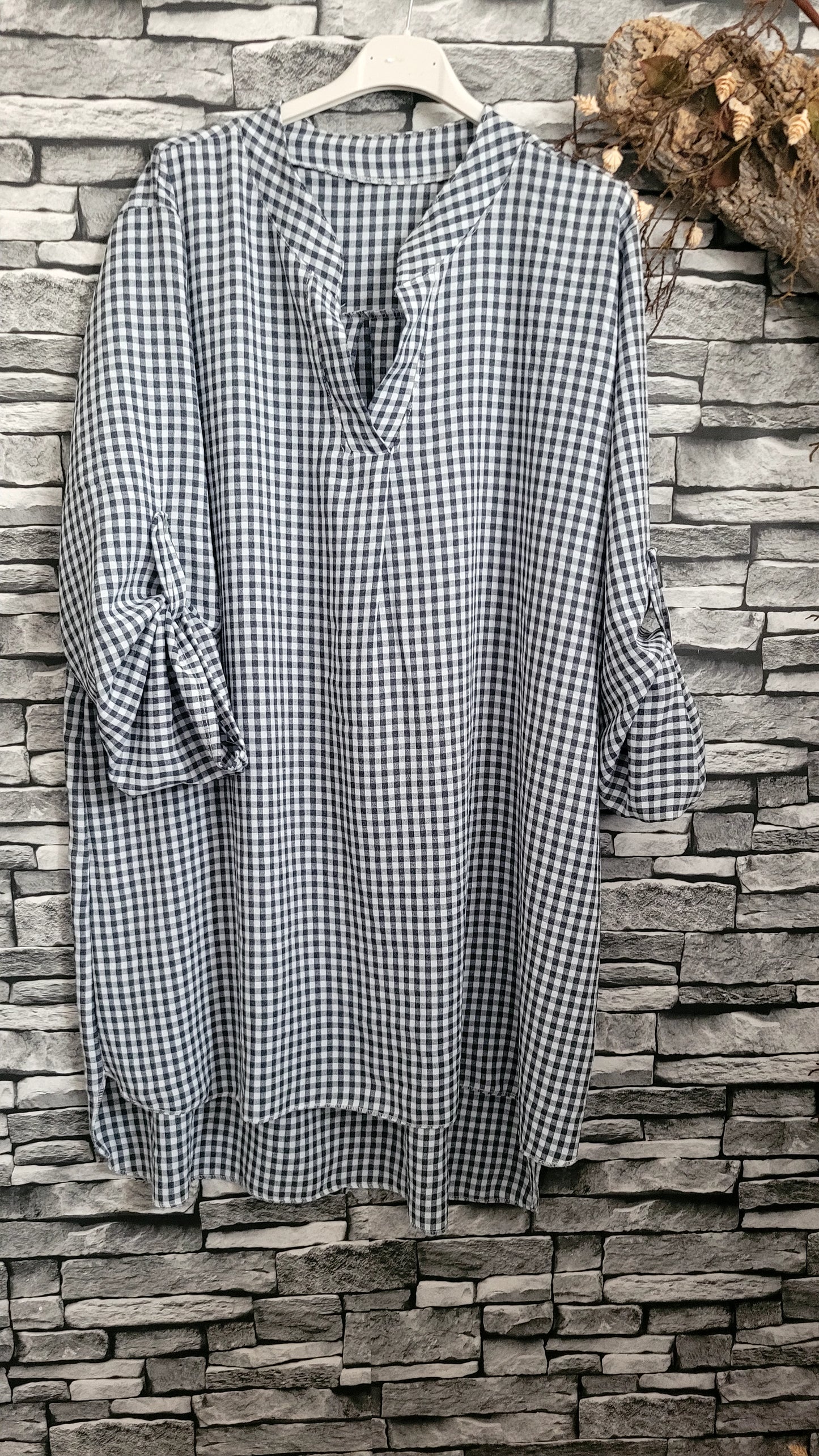 🖤Blouse “Vichy Élégance”