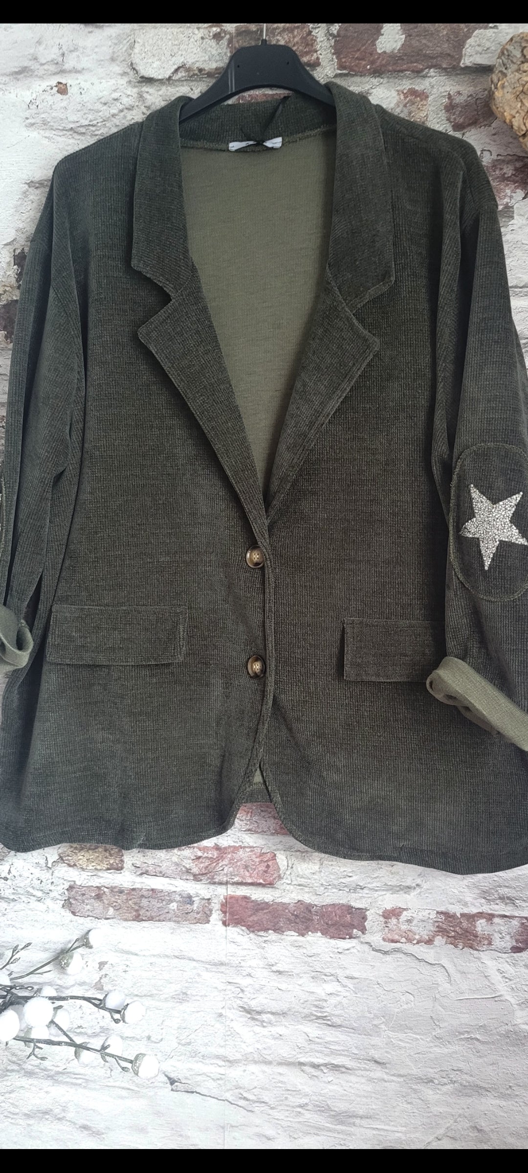 💋 VESTE EN VELOURS CÔTELÉ