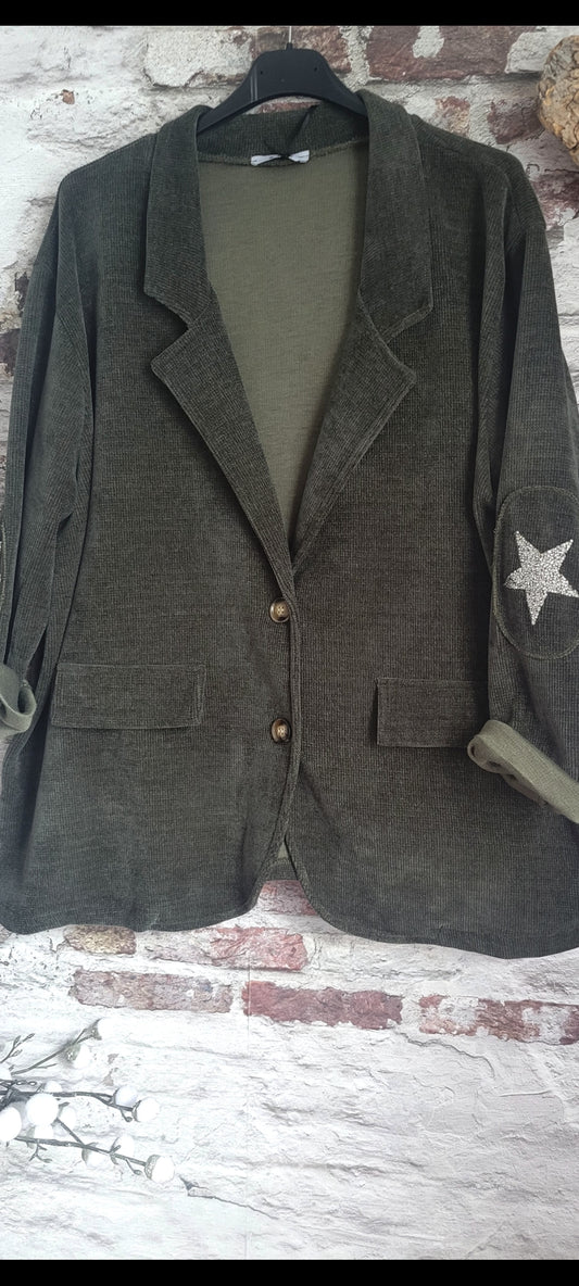 💋 VESTE EN VELOURS CÔTELÉ