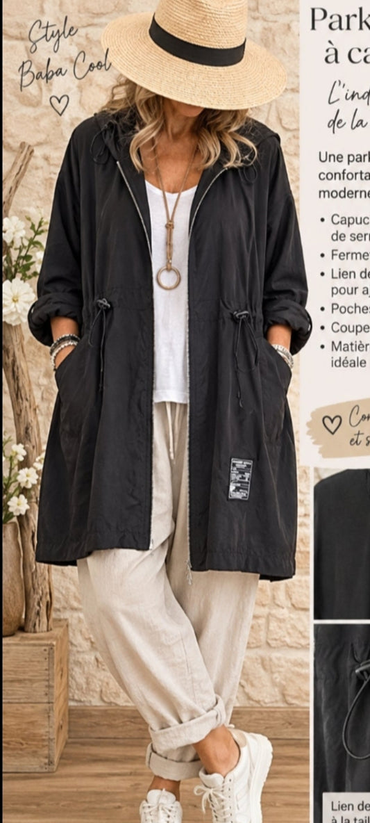 Parka Léger à Capuche