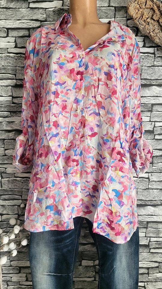 🌺 Chemise Fluide "Arty" – Viscose & Tencel