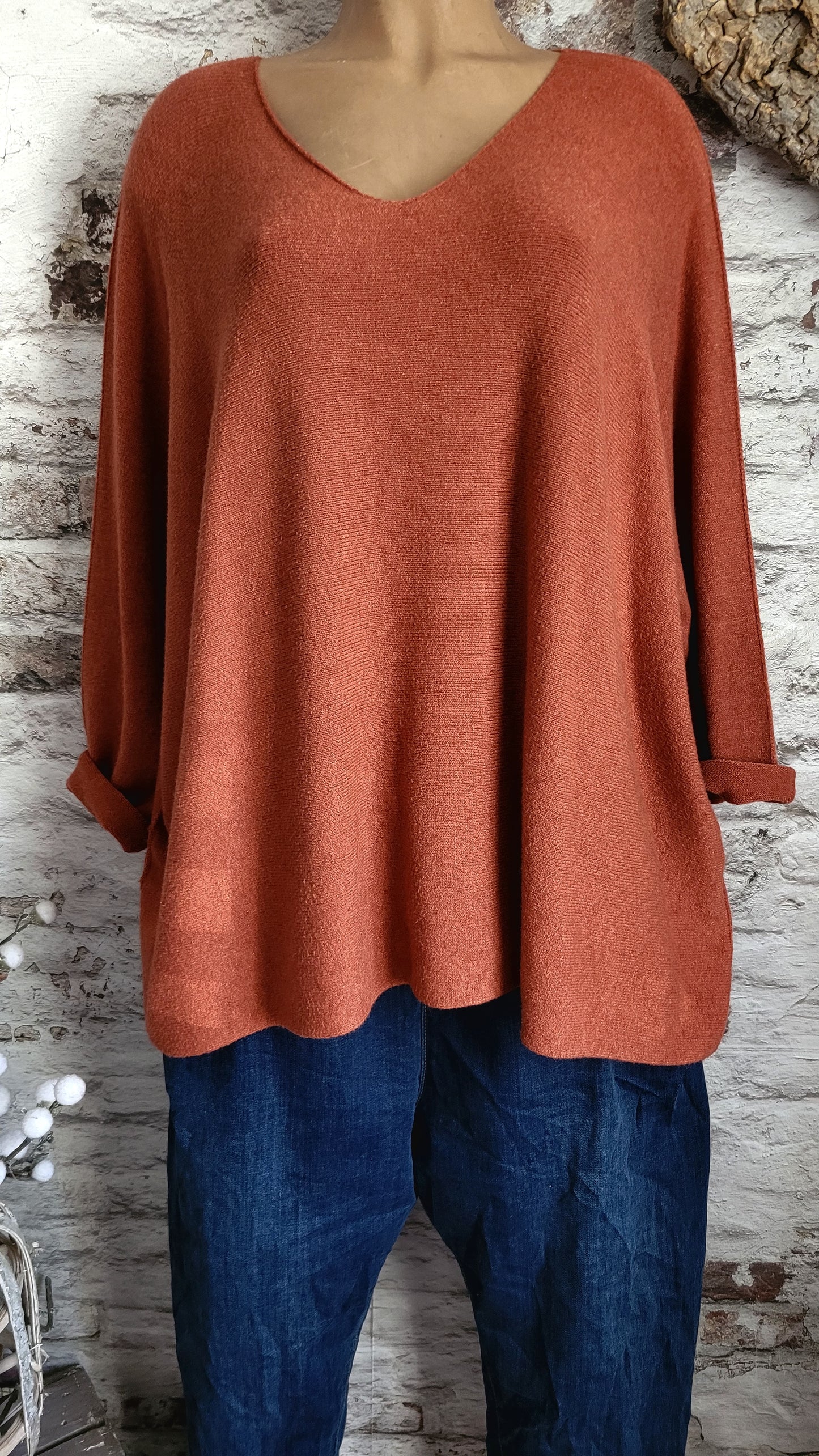 🍒 PULL OVERSIZE TERRACOTTA
